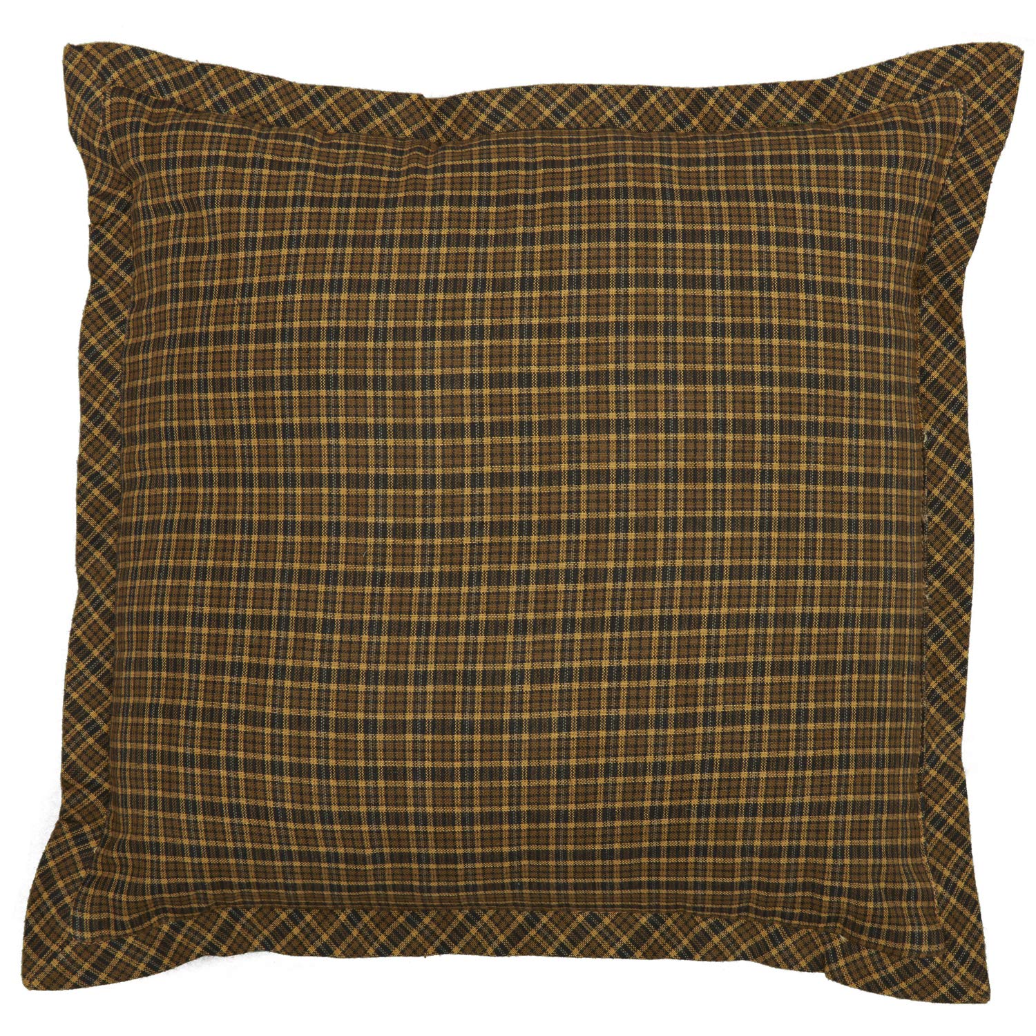 Rustic 12x12 Inch Green Patchwork Cotton Pillow Cover - Thanksgiving Home Decor for Bedroom, Living Room & Sofa - Cozy Farmhouse Style Throw Pillow