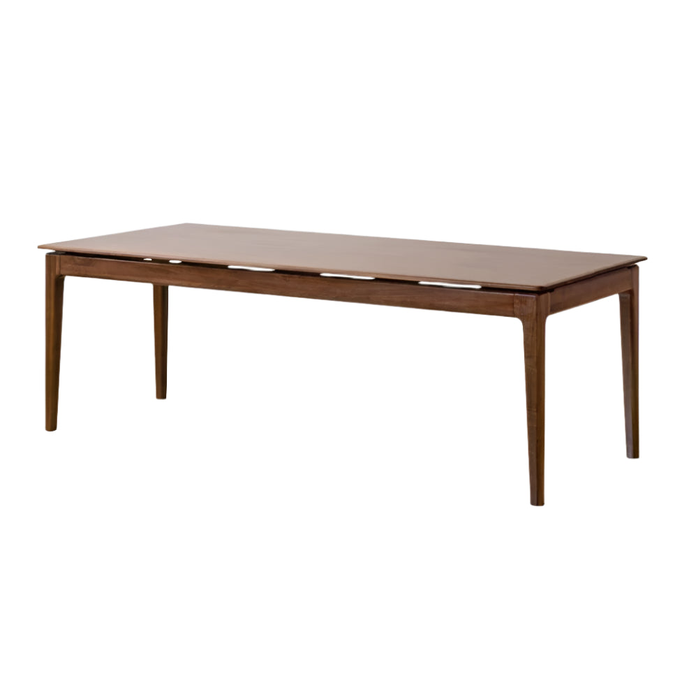 Premium Black Walnut Solid Wood Rectangular Dining Table - 72 Inch Rustic Farmhouse Style for Kitchen & Dining Room - Perfect for Family Gatherings & Dinner Parties
