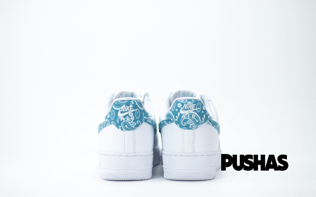 Nike Air Force 1 Low 'Paisley Blue' Women's Sneakers (2021) - Stylish Casual Shoes for Everyday Wear & Street Fashion