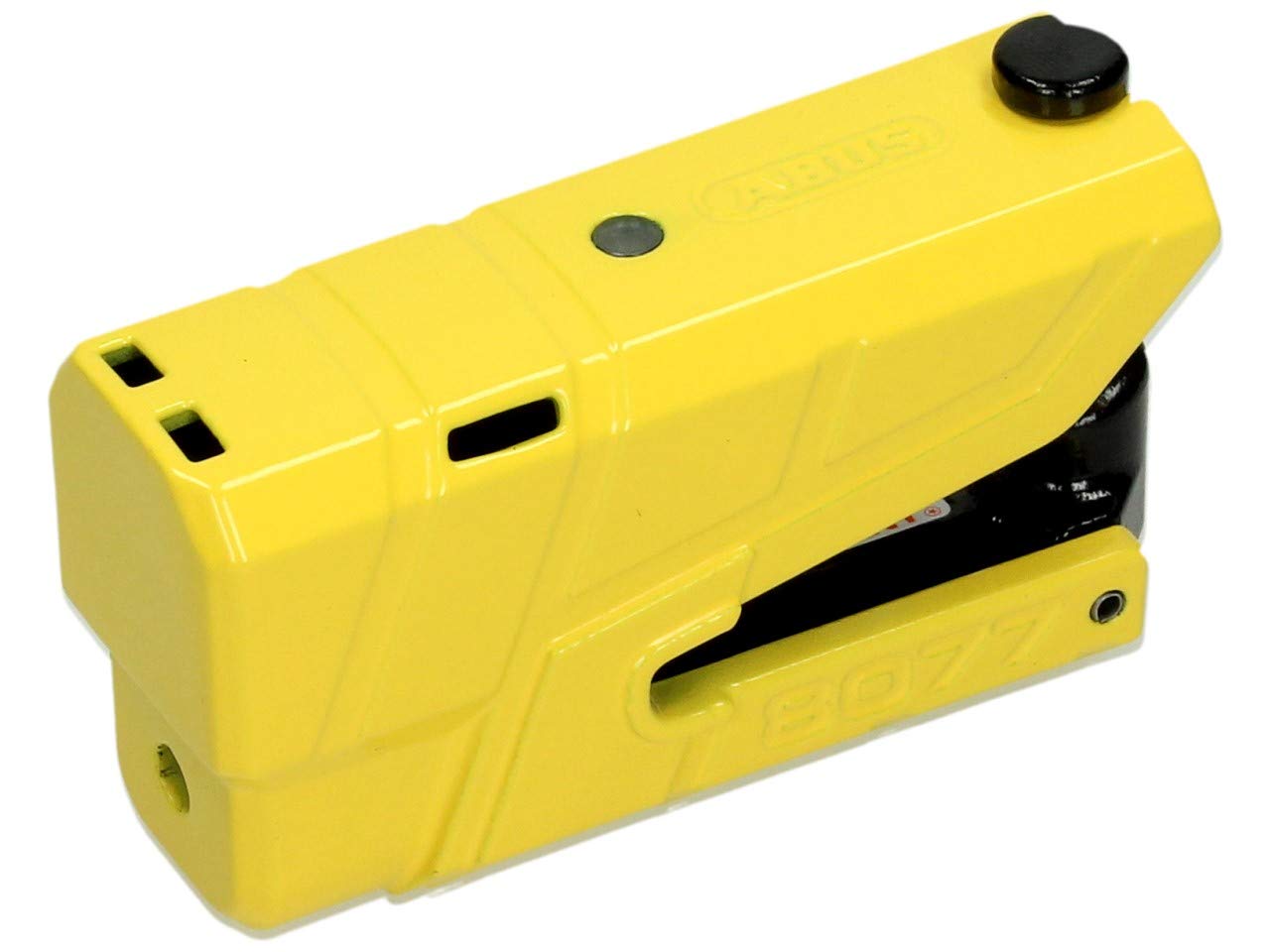 ABUS Granit Detecto X-Plus 8077 High Security U-Lock with Alarm - Yellow (19002) | Theft Protection for Bikes, Motorcycles & Scooters | Outdoor Cycling & Urban Commuting Security
