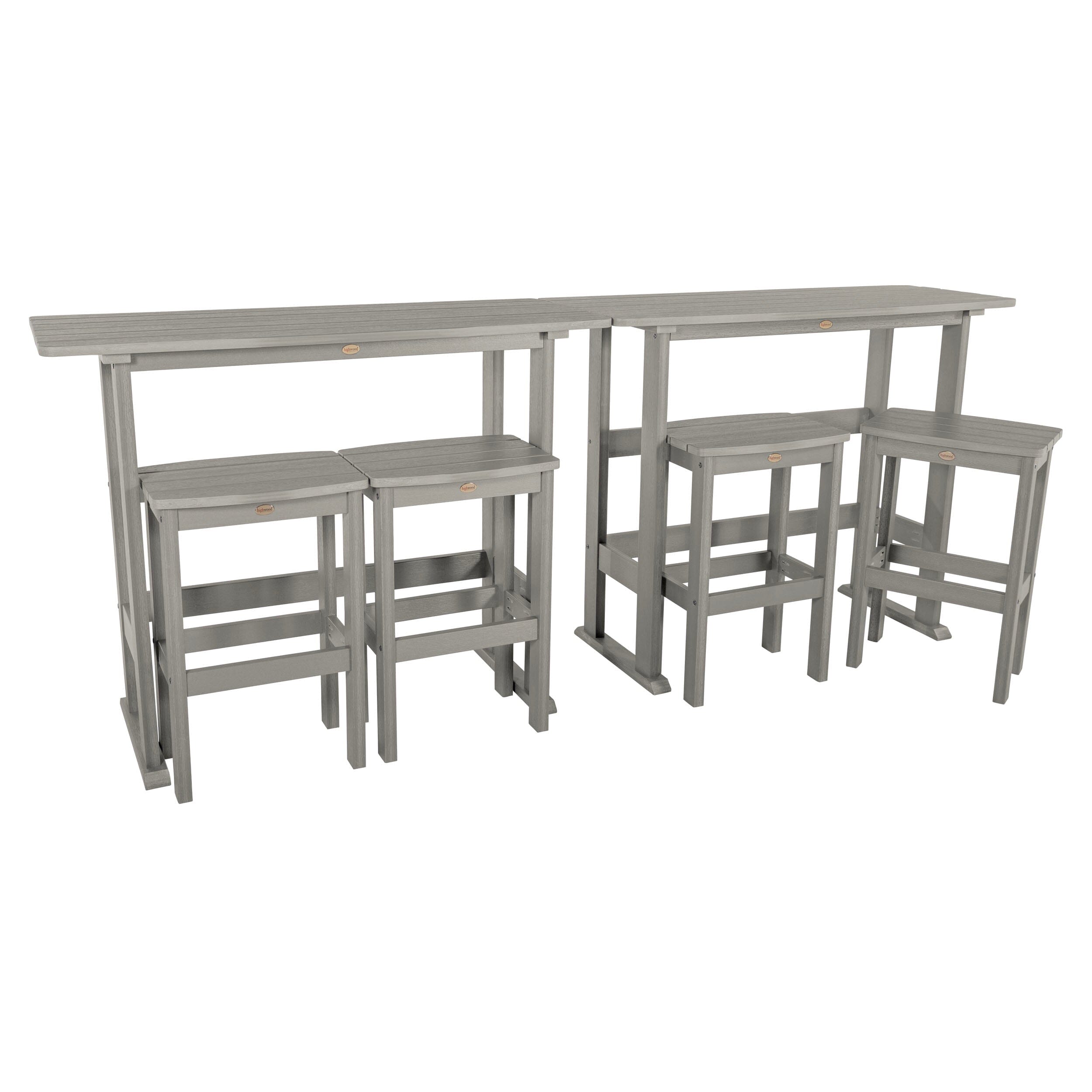 Lehigh 6-Piece Bar Height Balcony Patio Set - Outdoor Dining & Relaxing Furniture for Small Spaces