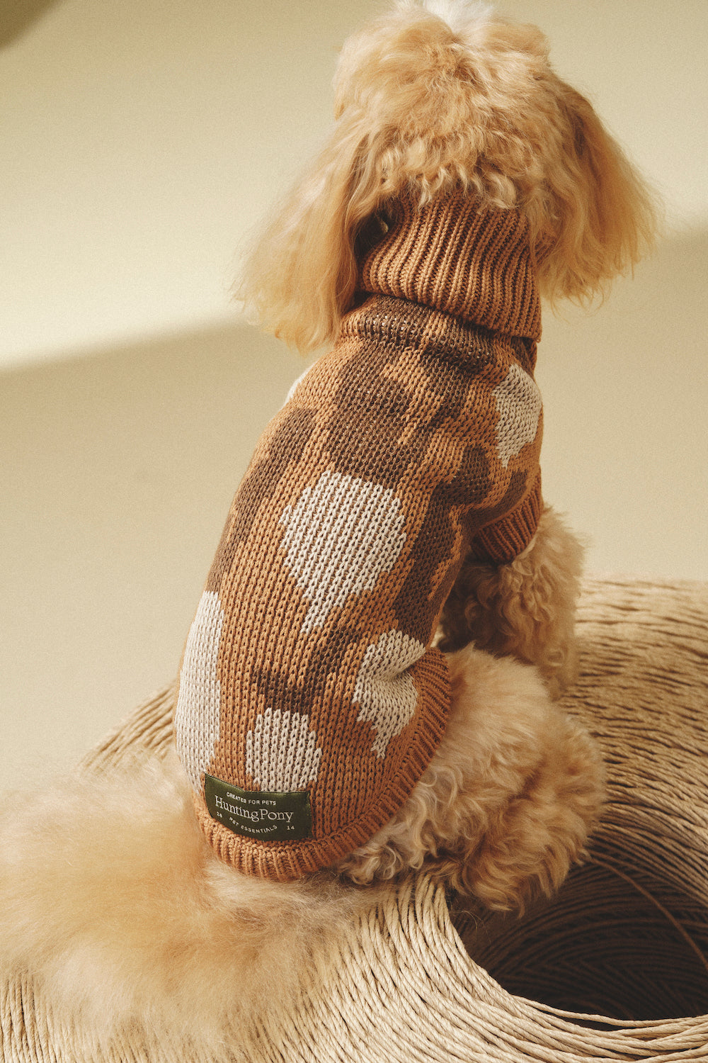 Dog Cardigan Sweater - Soft Pony Cotton Knit for Small Dogs - Cozy Winter Wear for Indoor & Outdoor Use