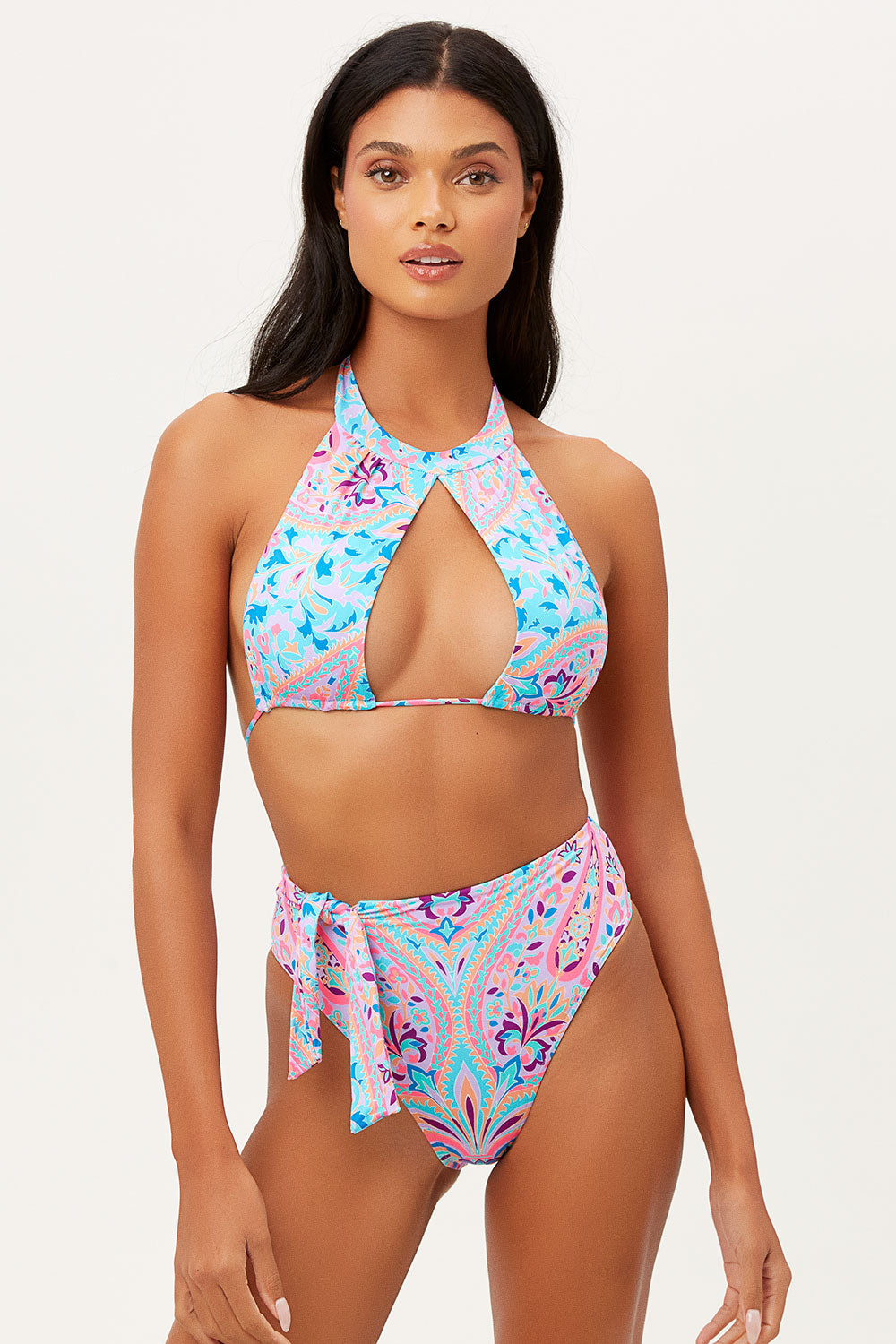 Sexy High Waist Bikini Bottom - Adjustable Ties & Comfortable Swimwear for Women | Beach Vacation, Pool Party, Summer Fashion