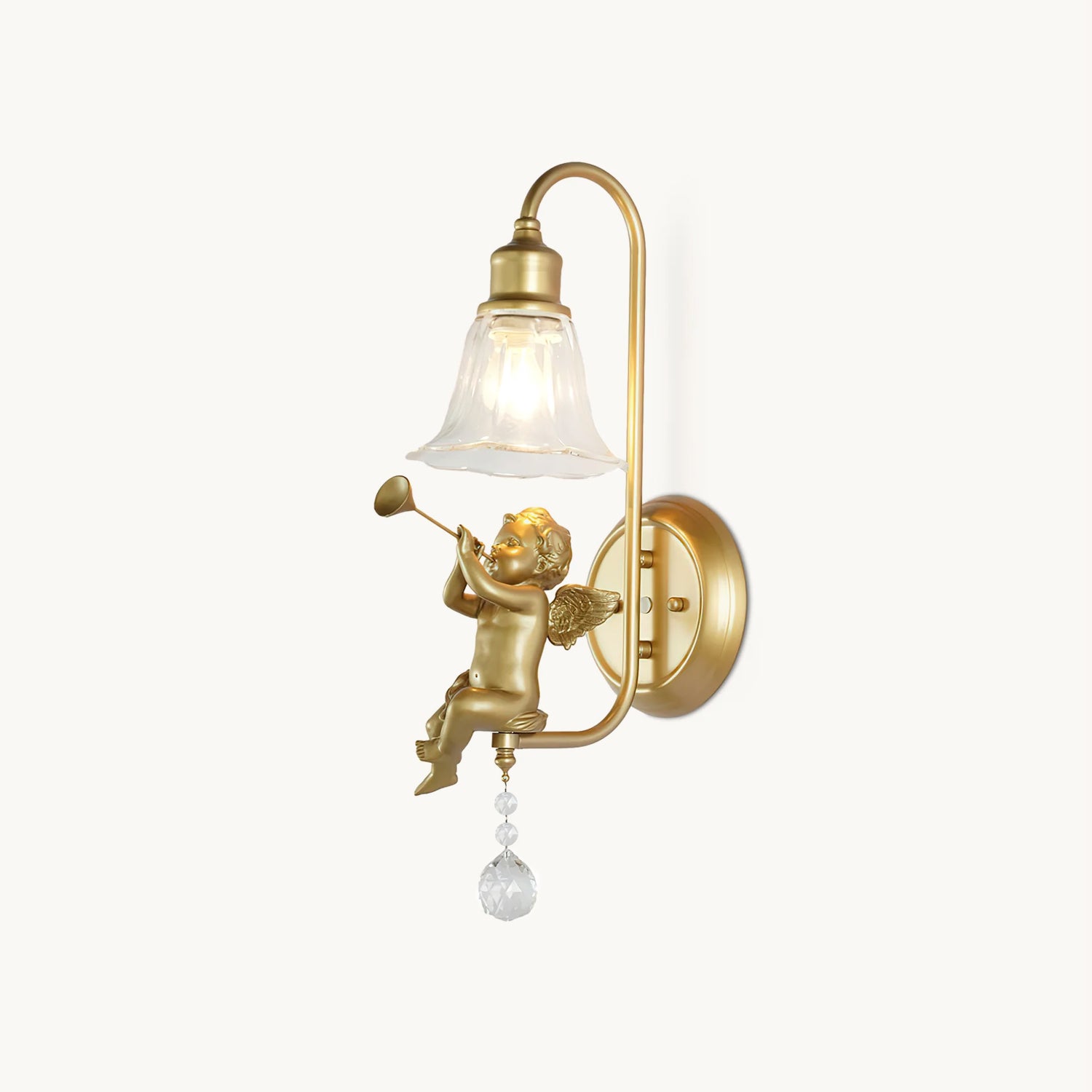 Art Angel Wall Lamp - Elegant Decorative Lighting for Bedroom, Living Room & Hallway - Perfect for Home Decor & Ambiance