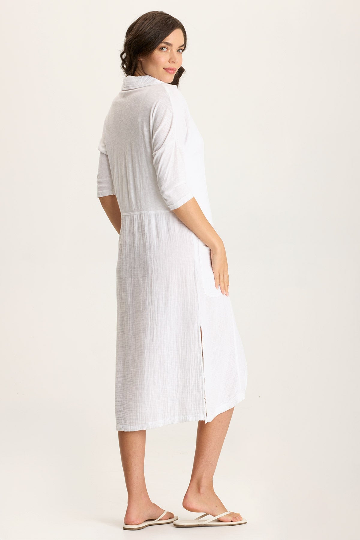 Hogue Gauze Duster Dress with Snap Front - Boho Chic Loose Fit Maxi Dress for Women | Perfect for Beach, Vacation & Summer Outfits
