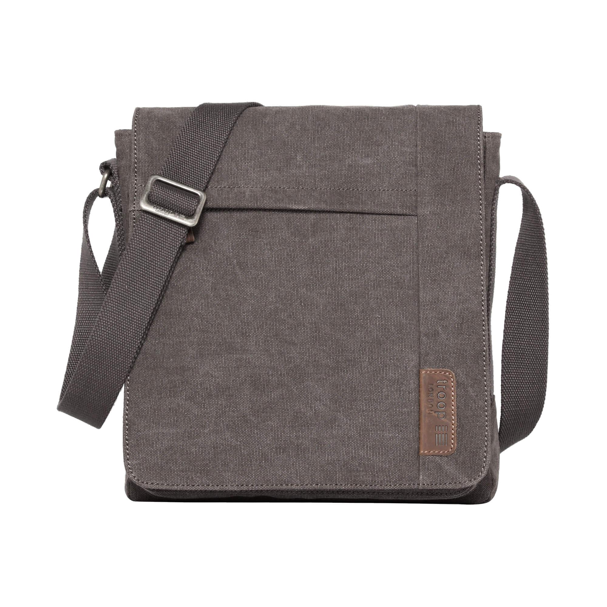 TRP0219 Troop London Classic Canvas Crossbody Bag - Stylish & Durable for Travel, Work & Everyday Use