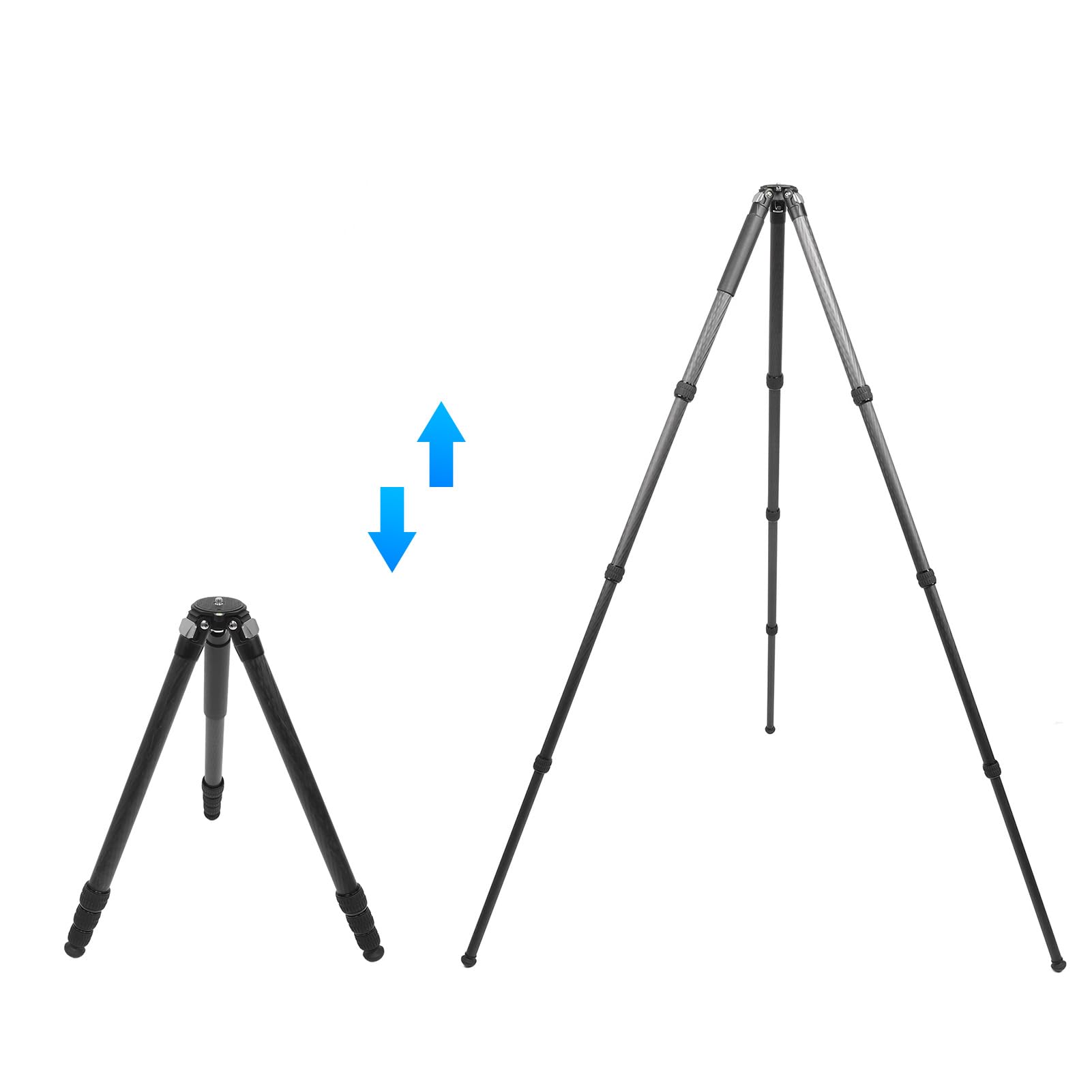 Professional Carbon Fiber Camera Tripod - Lightweight Extendable Stand for DSLR Photography, Video Recording, Vlogging & Travel - Perfect for Outdoor Shoots, YouTube Videos & Travel Adventures