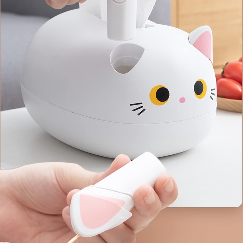 Cartoon Cat Tissue Box Cover - Cute Desktop Napkin Dispenser & Storage Container for Cat Lovers | Perfect for Home, Office Decor & Gift Idea