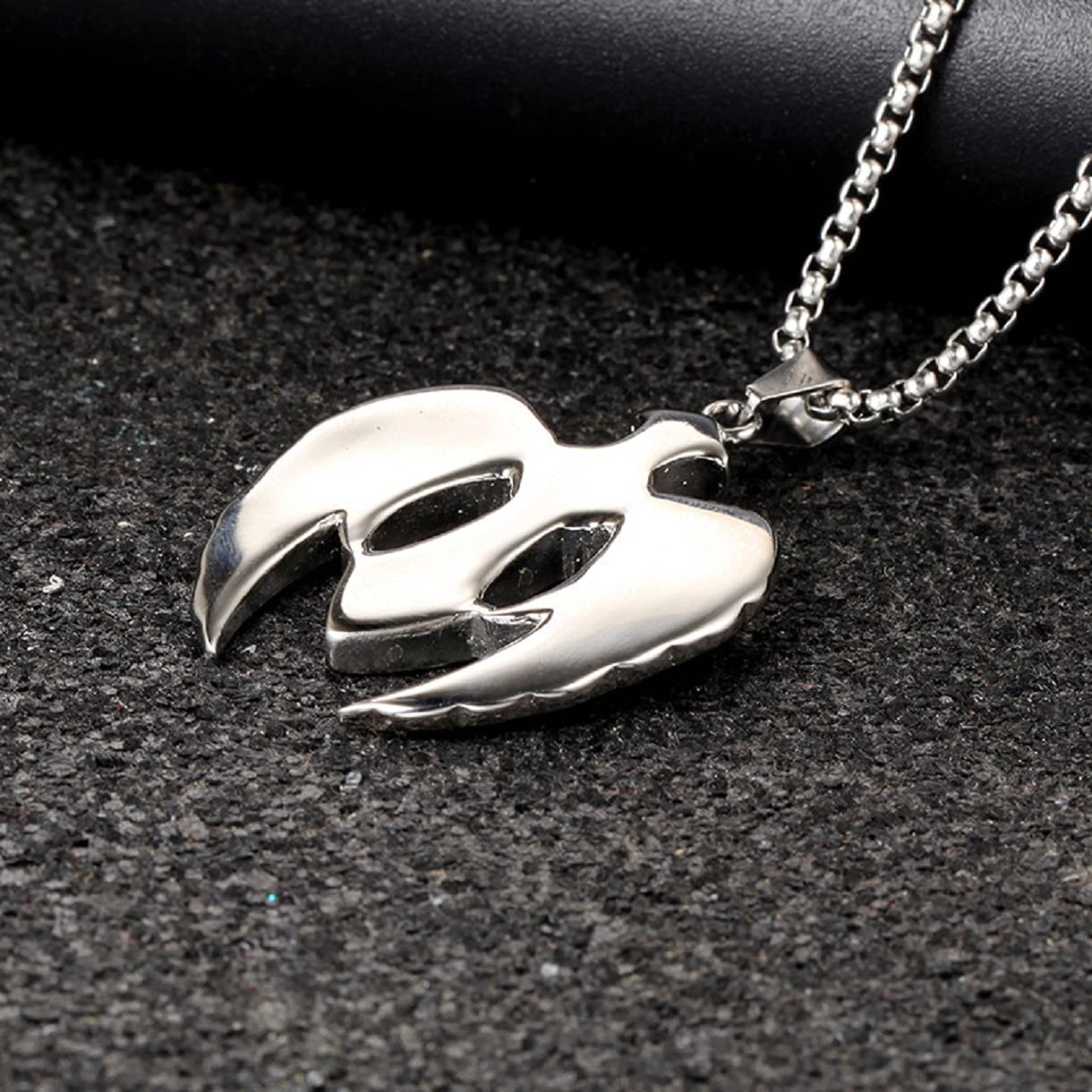 Gothic Cross Sword Pendant Necklace for Men - Stainless Steel Punk Angel Wing Cross Necklace | Gothic Jewelry for Men, Punk Fashion Accessory, Gothic Gift for Him - Perfect for Halloween, Cosplay, Gothic Parties and Dark Fashion Style