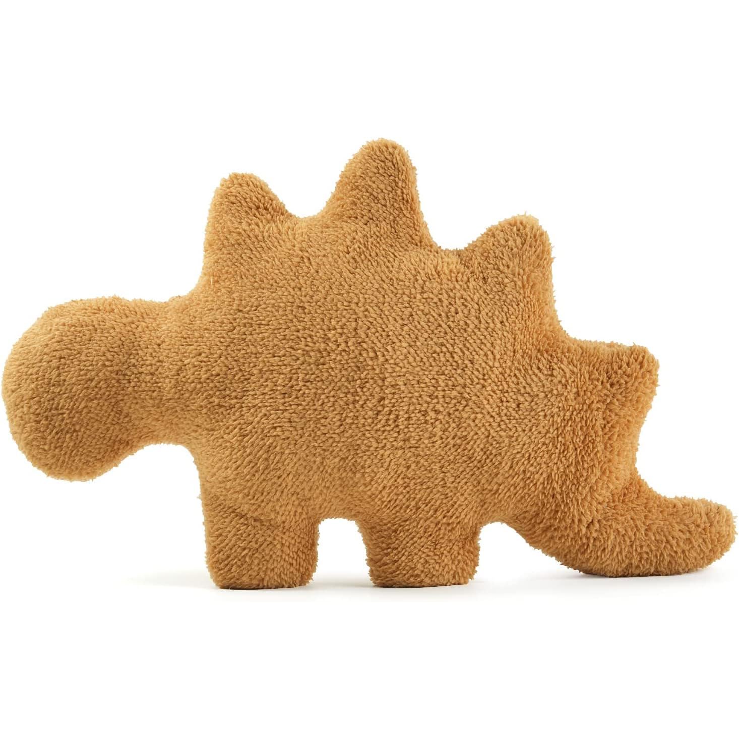 **Soft Dinosaur Nugget Plush Pillow - Cute Stegosaurus Squishy Toy for Kids, Boys & Girls - 27.5