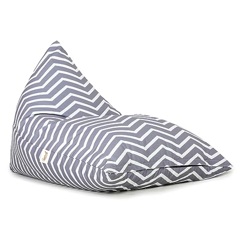 Grey Zigzag Print