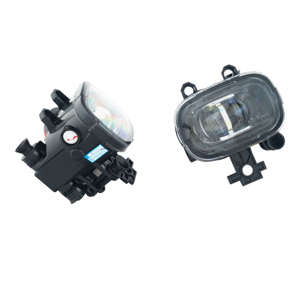 2021-2024 Nissan Kicks LED Fog Light Assembly with Bezels & Switch Harness - DOT/SAE Compliant Left & Right Fog Lights for Enhanced Night Driving Safety