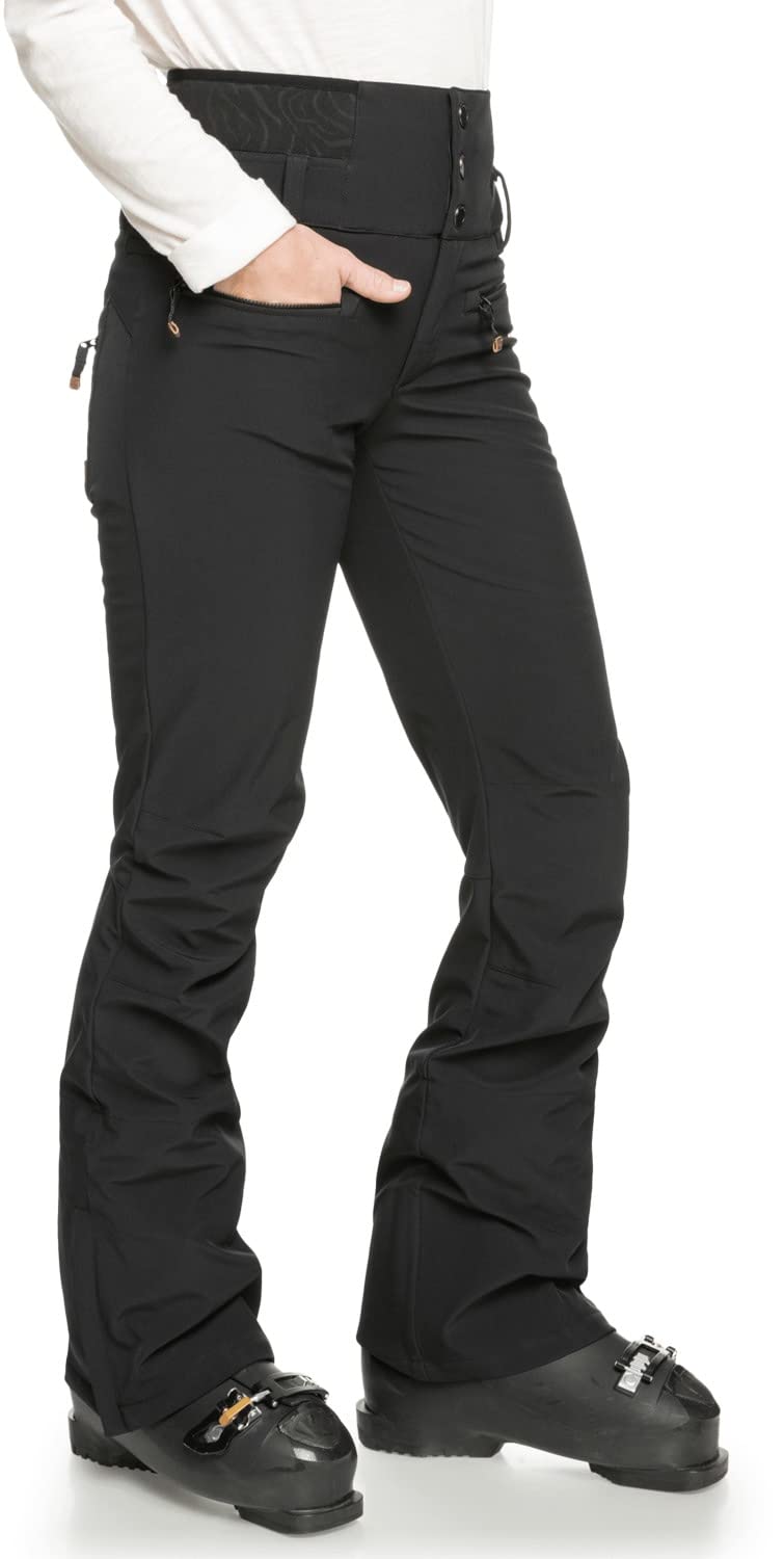 Roxy Women's Rising High Snow Pants - Waterproof Insulated Ski Pants for Winter Sports & Outdoor Activities