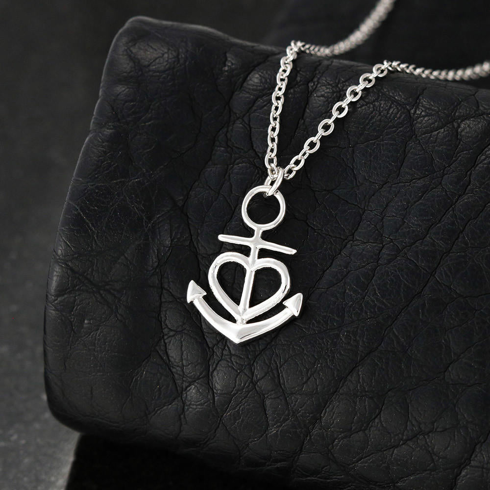 Anchor Necklace for Mom - Sterling Silver Mother's Day Gift, Birthday Jewelry for Women - Perfect for Beach Lovers & Nautical Style