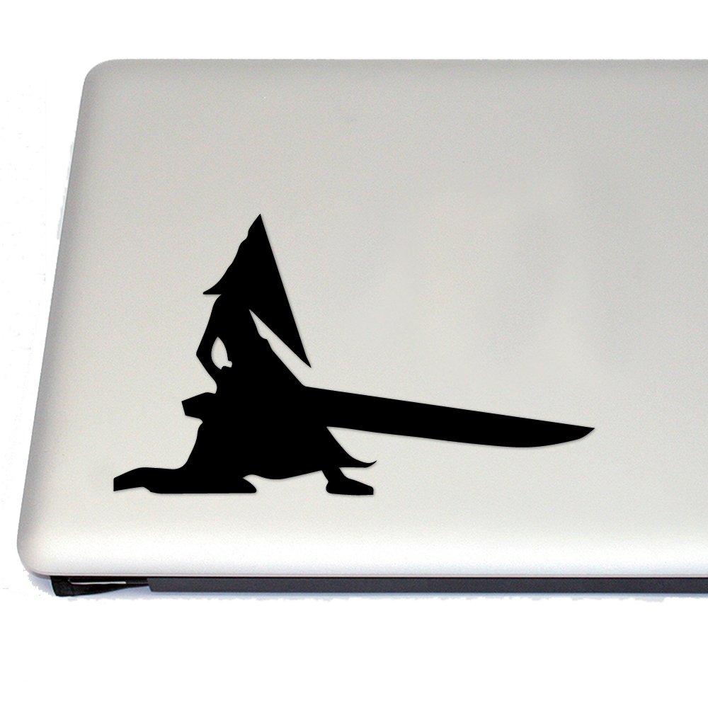 Pyramid Head Cosplay Vinyl Decal for Silent Hill Gaming Fans - Black Horror Game Sticker for Laptops, Cars & Gaming Setups