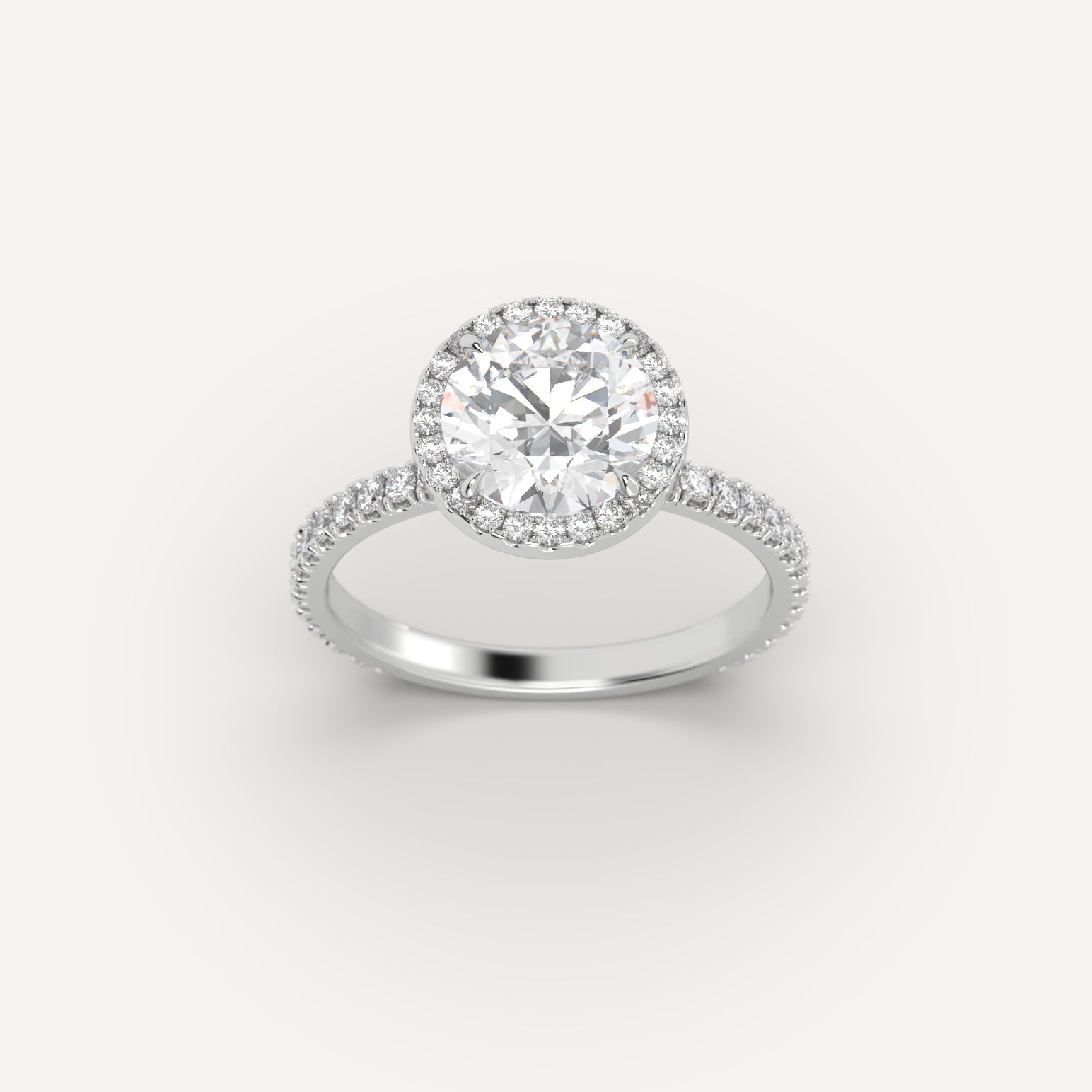 2 Carat Round Cut Diamond Ring - 14K White Gold Solitaire Engagement Ring for Women | Perfect for Proposals, Anniversaries & Special Occasions