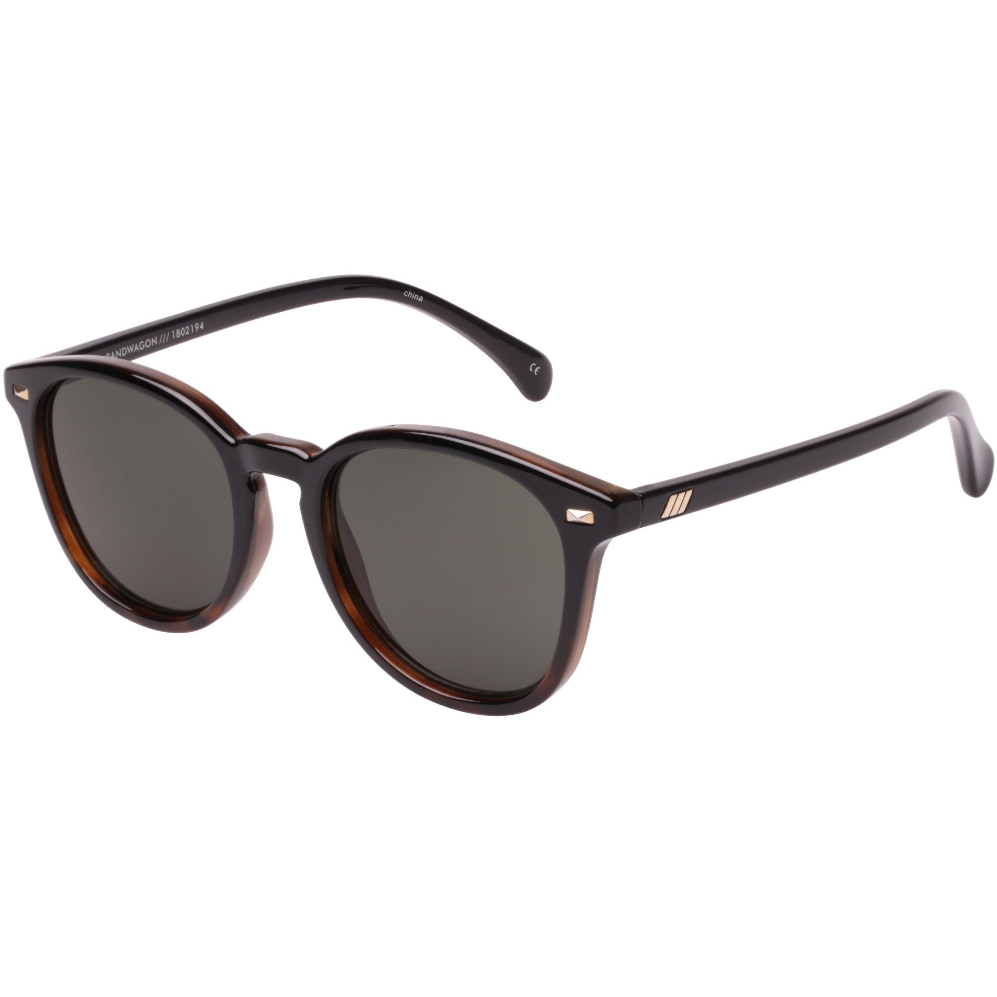 Bandwagon Black Tortoise Shell Sunglasses - Stylish UV Protection Shades for Men & Women - Perfect for Outdoor Activities, Beach, and Driving