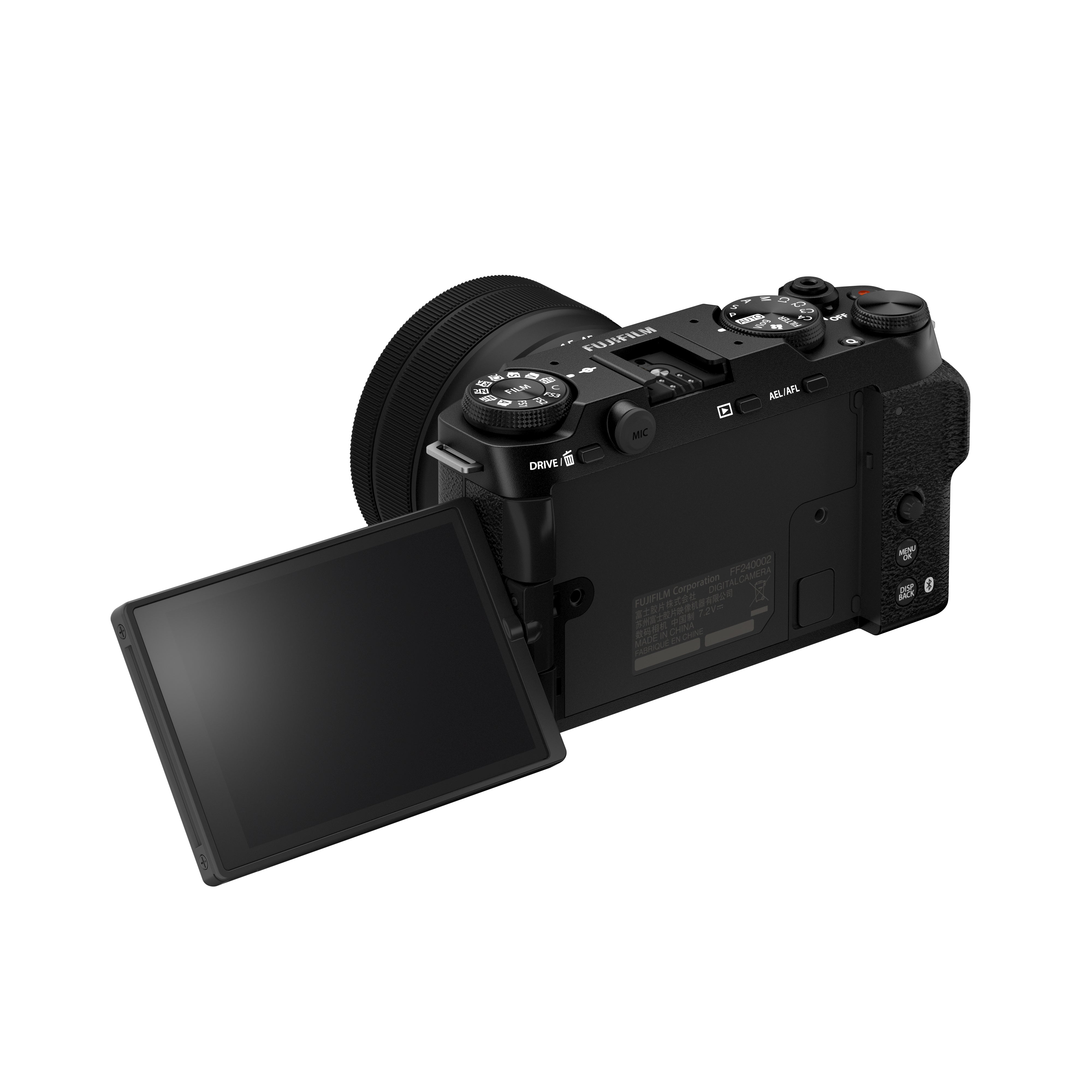 FUJIFILM X-M5 Mirrorless Digital Camera with 15-45mm f/3.5-5.6 Lens Kit (Black) - Perfect for Travel Photography, Vlogging & Street Shooting