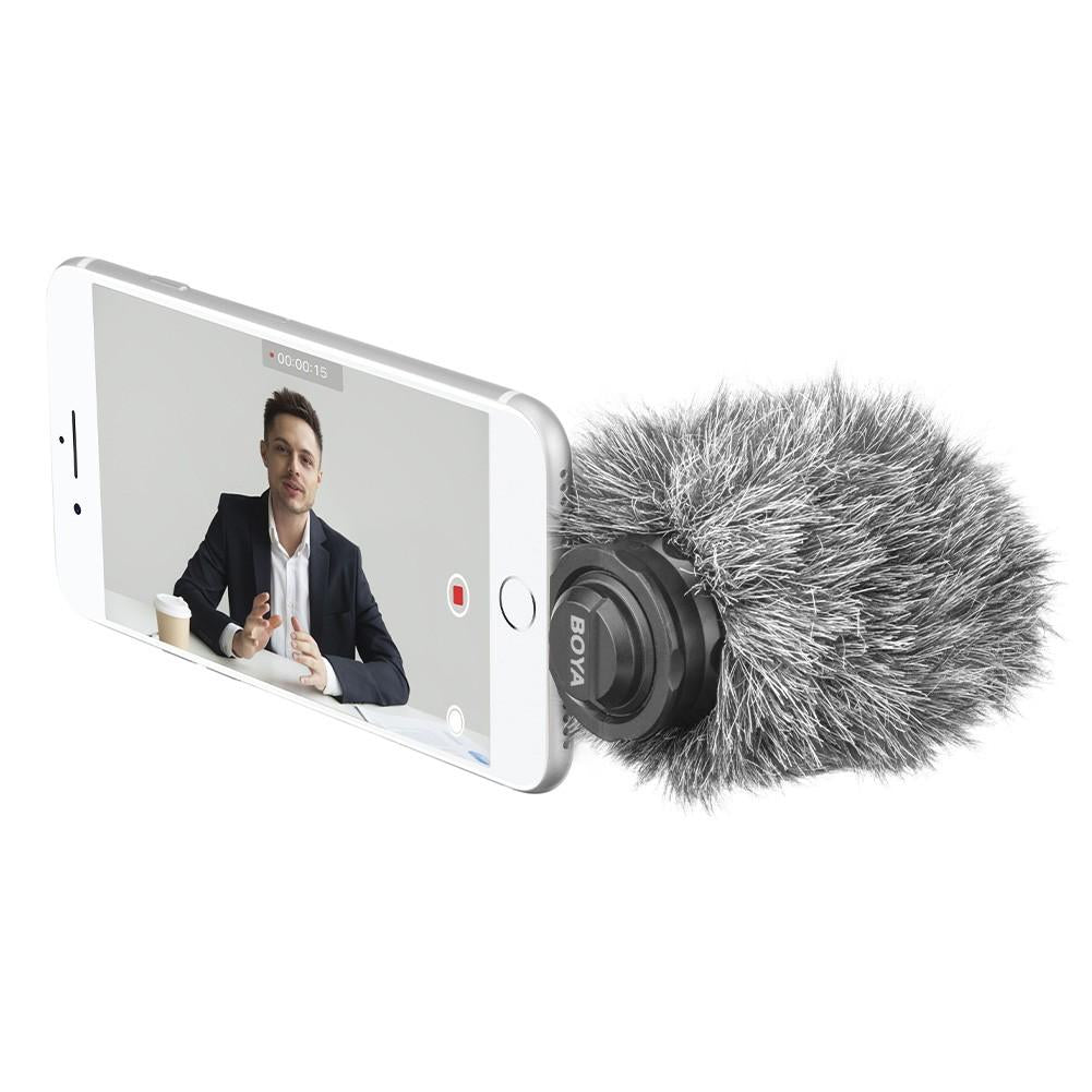 BOYA BY-DM200 Lightning Digital Stereo Microphone for iPhone - High-Quality Recording for Podcasts, Vlogging & Live Streaming (Compatible with iOS Devices) - Perfect for Content Creators & Musicians