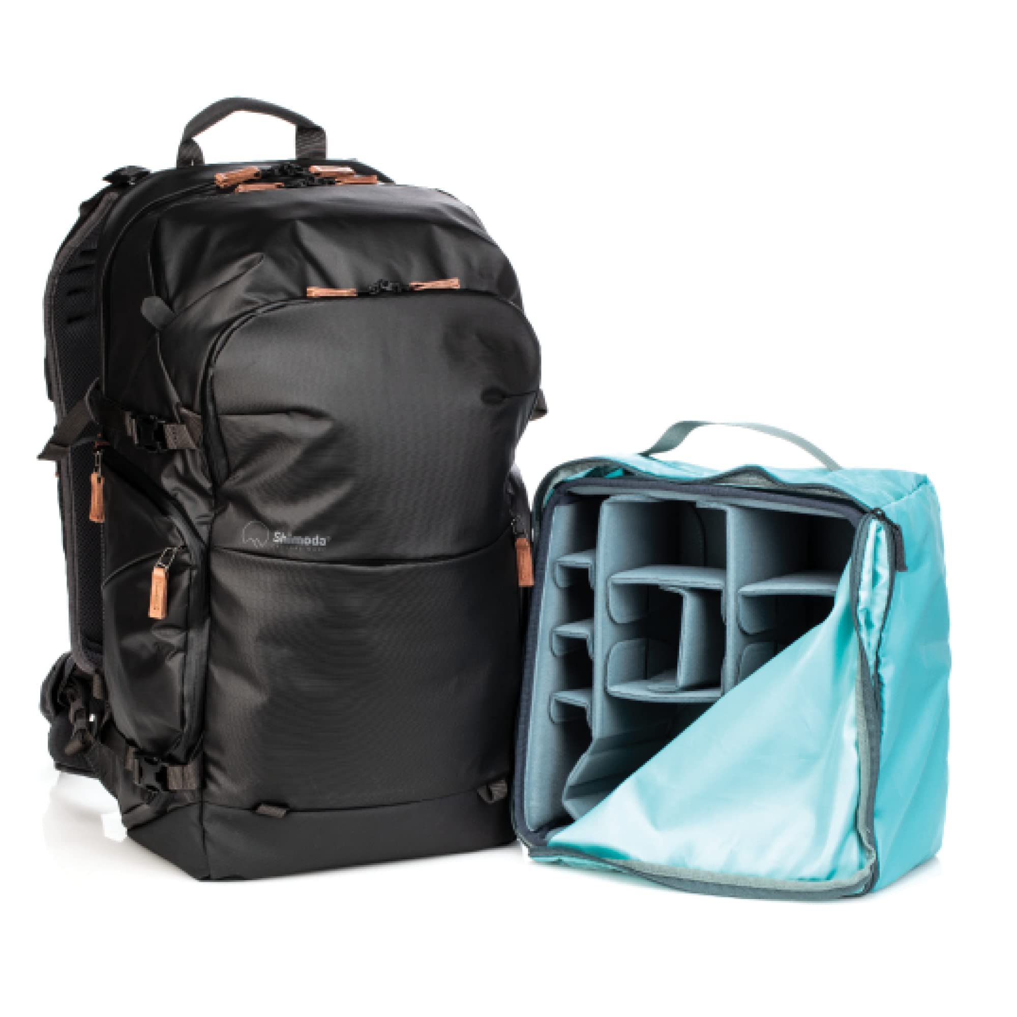 Shimoda Explore V2 35L Waterproof DSLR Camera Backpack - Professional Photography Bag for Mirrorless Cameras, Lenses & Accessories - Modular Core Unit (Sold Separately) - Durable Black Design for Outdoor Travel & Hiking (520-158)