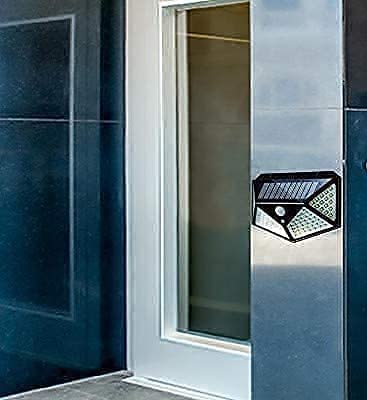 AASTIK 100 LED Solar Security Lights with Motion Sensor - Wireless Waterproof Outdoor Lighting for Garden, Wall, Yard - Bright Solar Powered Spotlight for Home Safety & Night Illumination | Perfect for Driveway, Patio, Backyard & Pathway Lighting