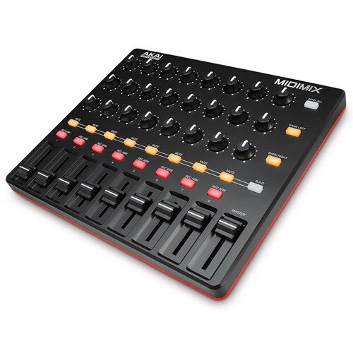 AKAI MIDIMIX Compact USB MIDI Controller - Portable Audio Mixer & DAW Control for Music Production, DJing, and Home Studio Recording