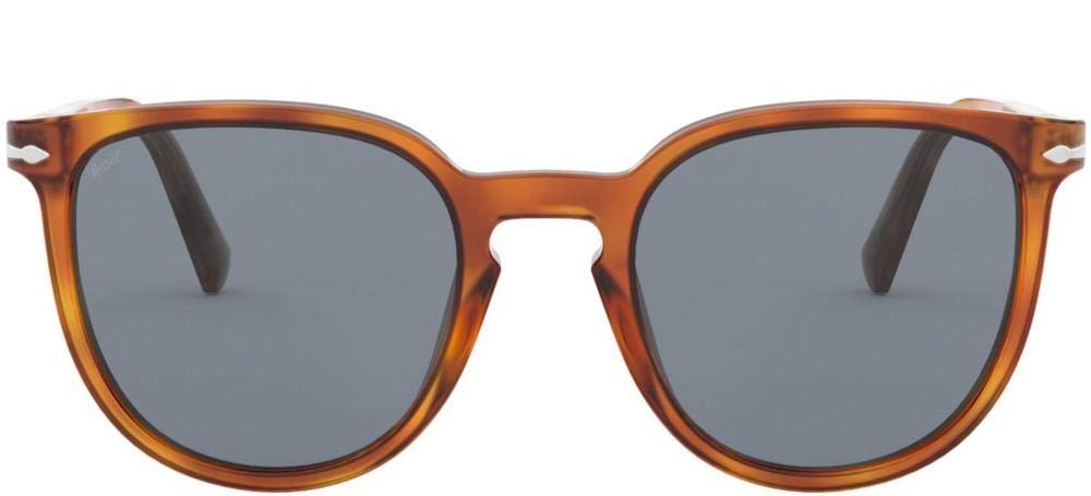 Persol PO3226S Round Polarized Sunglasses for Men & Women – Classic Retro Style UV Protection – Perfect for Driving, Travel & Outdoor Activities