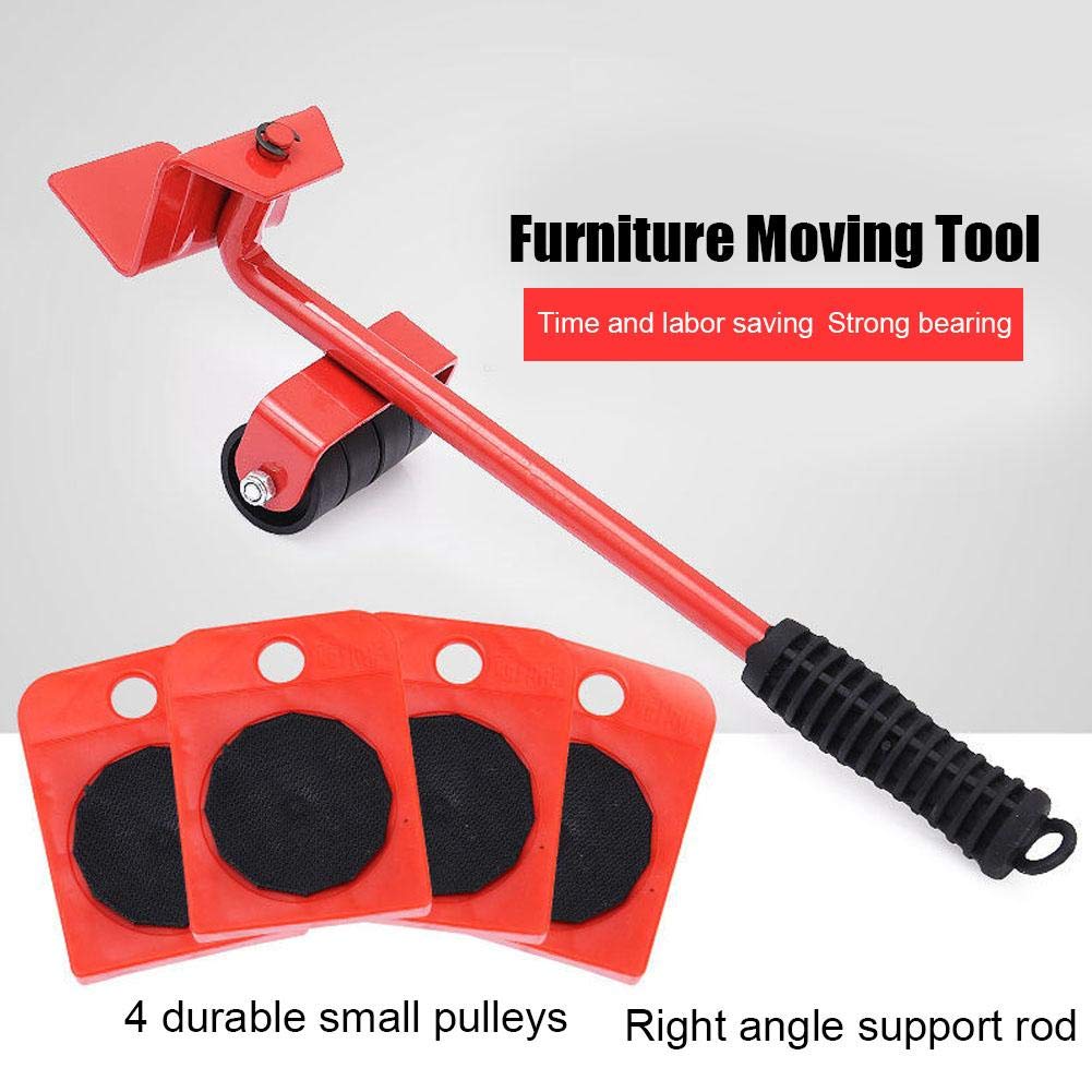 Fafeicy Heavy Duty Furniture Moving Tool with Thick Rolling Wheels - Furniture Sliders Kit for Sofa, Bed, Refrigerator & Heavy Objects - Perfect for Home, Office & Moving Day
