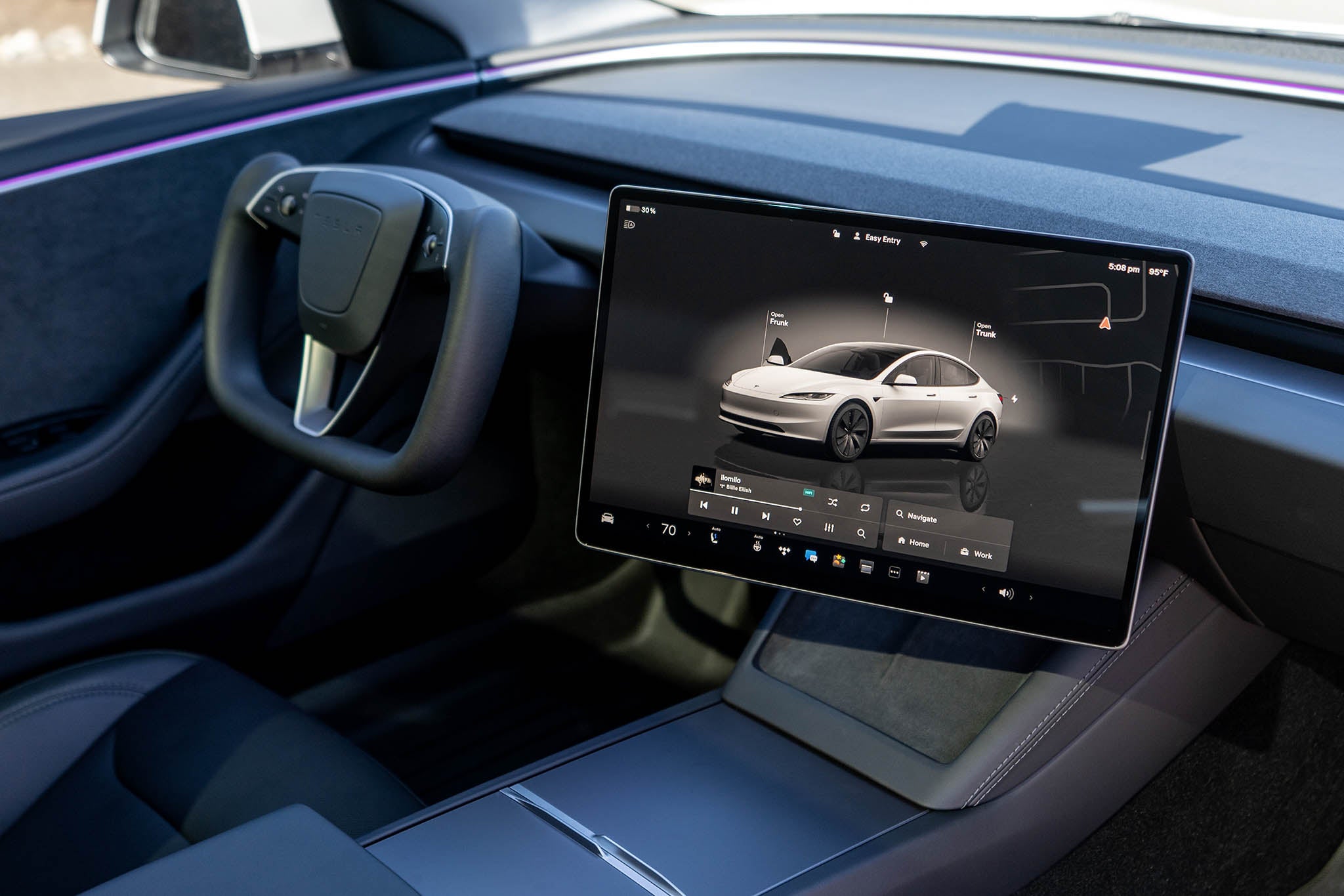 Tesla Model 3 & Y Screen Swivel Bracket (2017-2025) - Adjustable Dashboard Mount for Better Viewing Angle | Perfect for Navigation, Entertainment & Comfortable Driving