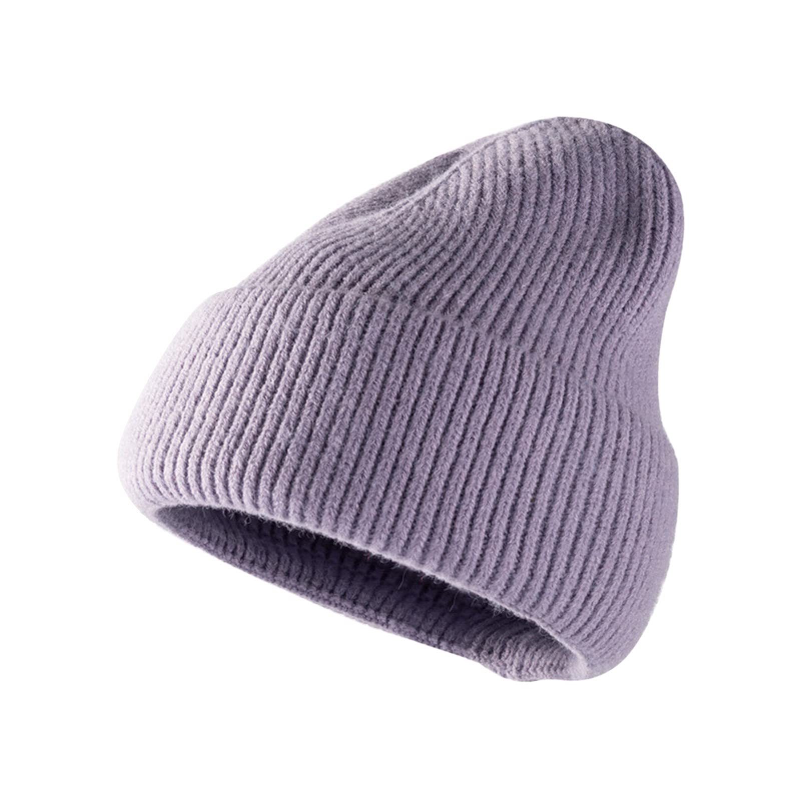 Women's Knitted Wool Baseball Cap - Warm Winter Beanie for Outdoor Activities, Casual Fashion Accessory | Perfect for Hiking, Running, and Daily Wear