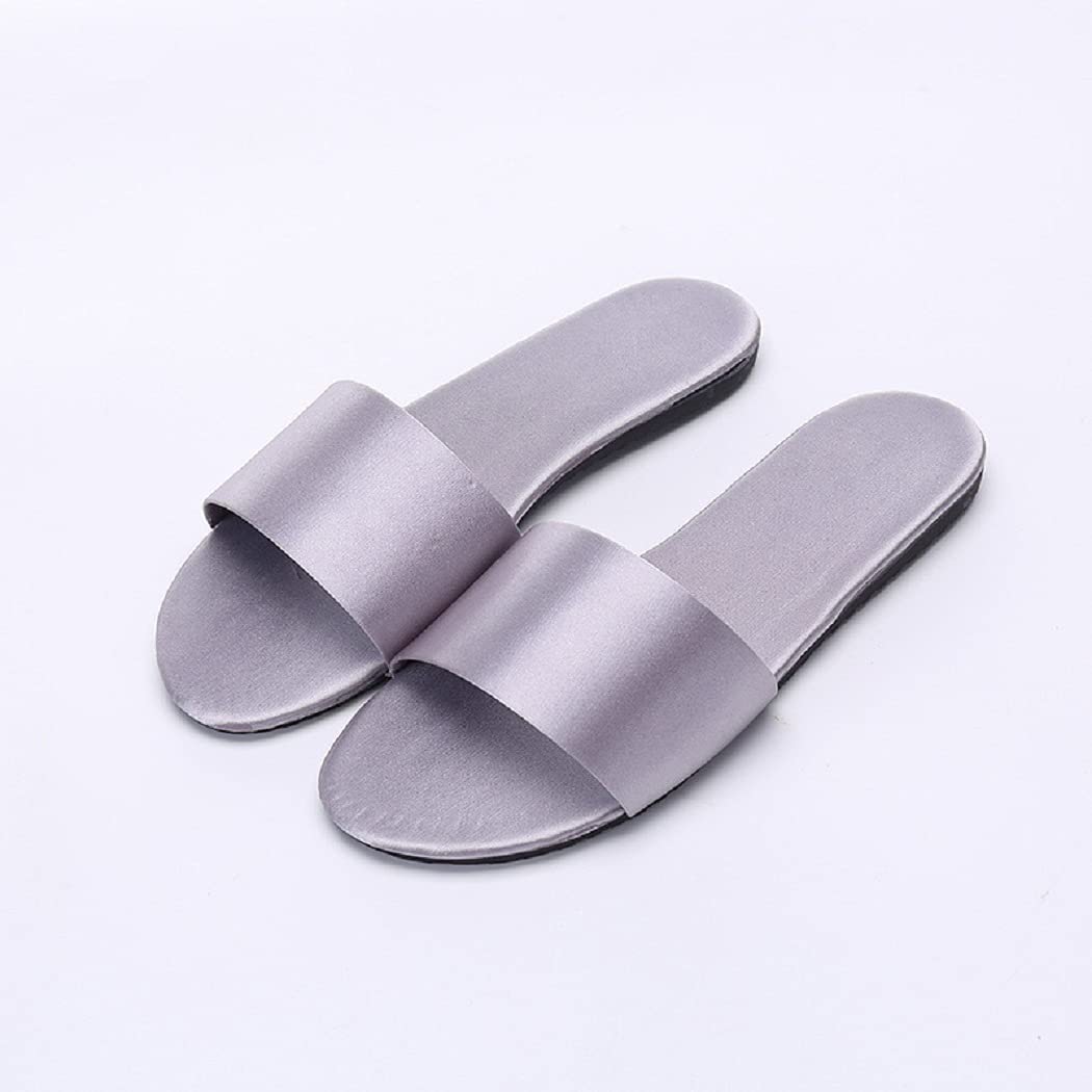 HANDKEI Women's Summer Satin Slippers - Breathable Indoor Flat Sandals for Home Comfort | Perfect for Lounging, Spa Days & Relaxation