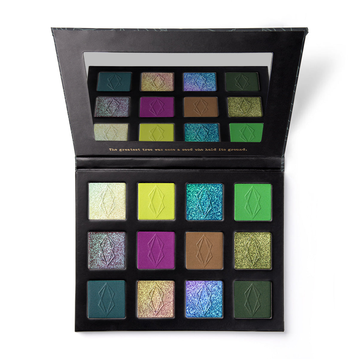 Evergreen Eyeshadow Palette - 12 Highly Pigmented Matte & Shimmer Shades for Stunning Eye Looks | Vegan & Cruelty-Free Makeup | Perfect for Daytime, Night Out, and Special Occasions
