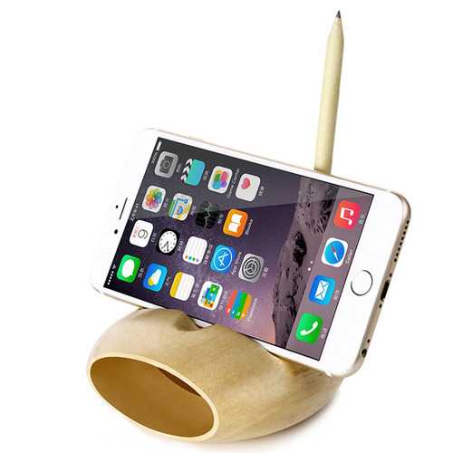 Bakeey Wooden Phone Stand with Sound Amplifier - Cable Organizer & Charging Station for Xiaomi - Perfect for Office Desk, Home, and Gift Giving