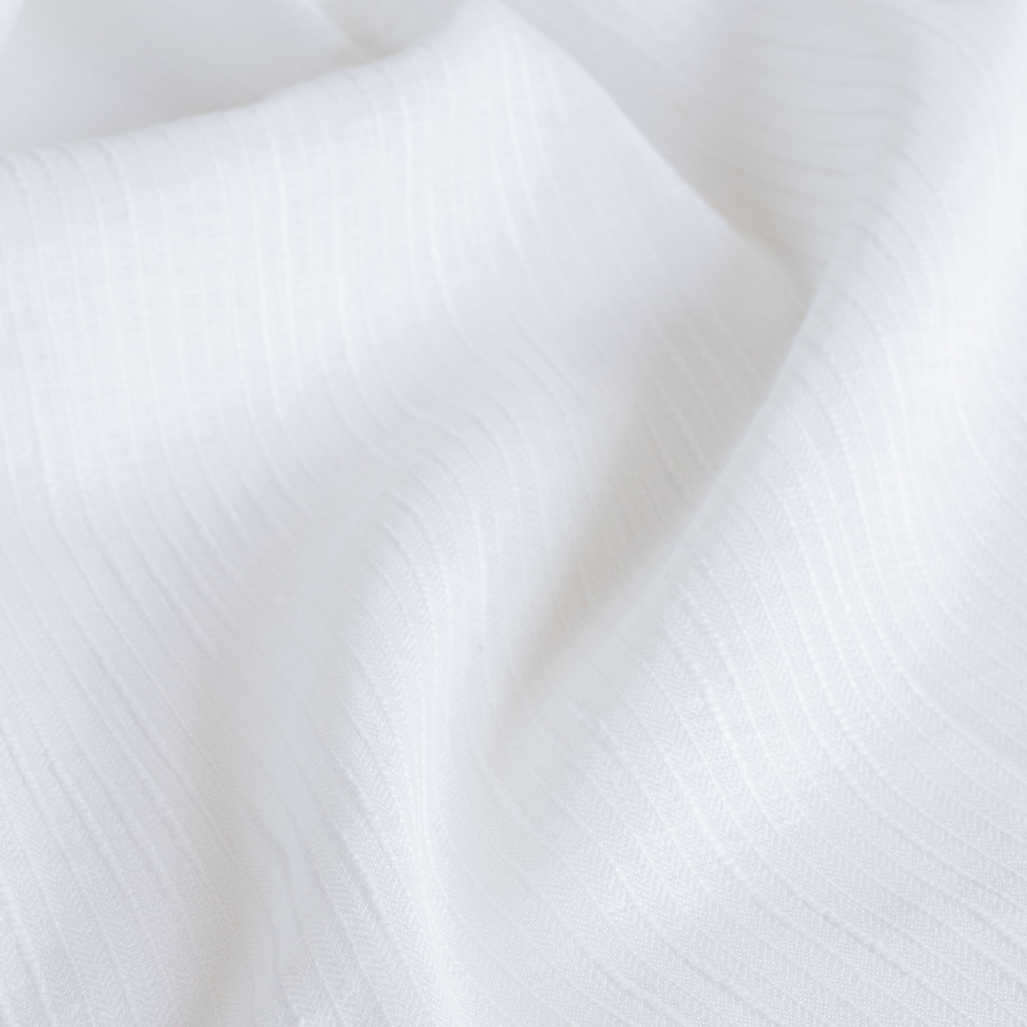 Sabine Embroidered Sheer Fabric - Cloud White - Premium Lightweight Curtain Material for Living Room, Bedroom & Wedding Decor