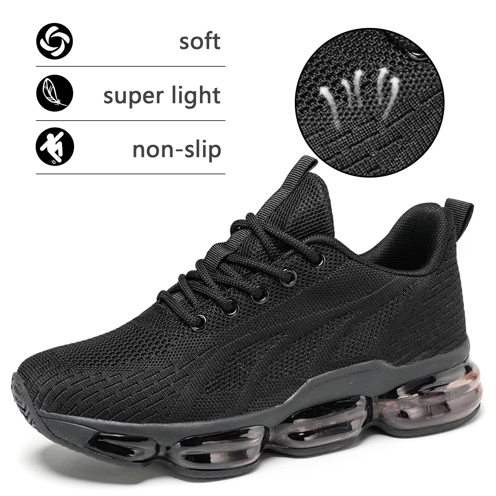 Women's Breathable Air Running Shoes - Lightweight Athletic Sneakers for Walking, Tennis & Workout - Non-Slip Mesh Sports Shoes for Casual Wear & Gym Training
