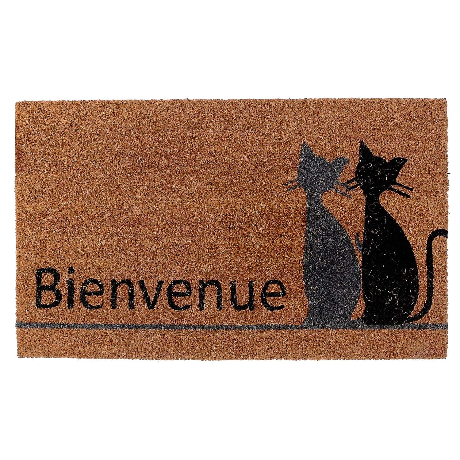 Eco-Friendly Indian Handmade Coir Doormat - Welcome Mat for Home Entrance, Non-Slip & Durable - Perfect for Front Door, Porch, Patio & Mudroom Decor