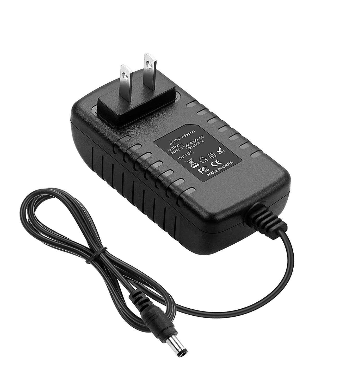 Universal AC/DC Power Adapter for Microsoft WRW01 WRWO1 WRWOI Xbox 360 Wireless Racing Wheel with Force Feedback - Compatible with X809211-002 & 1st Gen Steering Wheel (24V DC) - Perfect for Gaming Setups & Racing Simulators