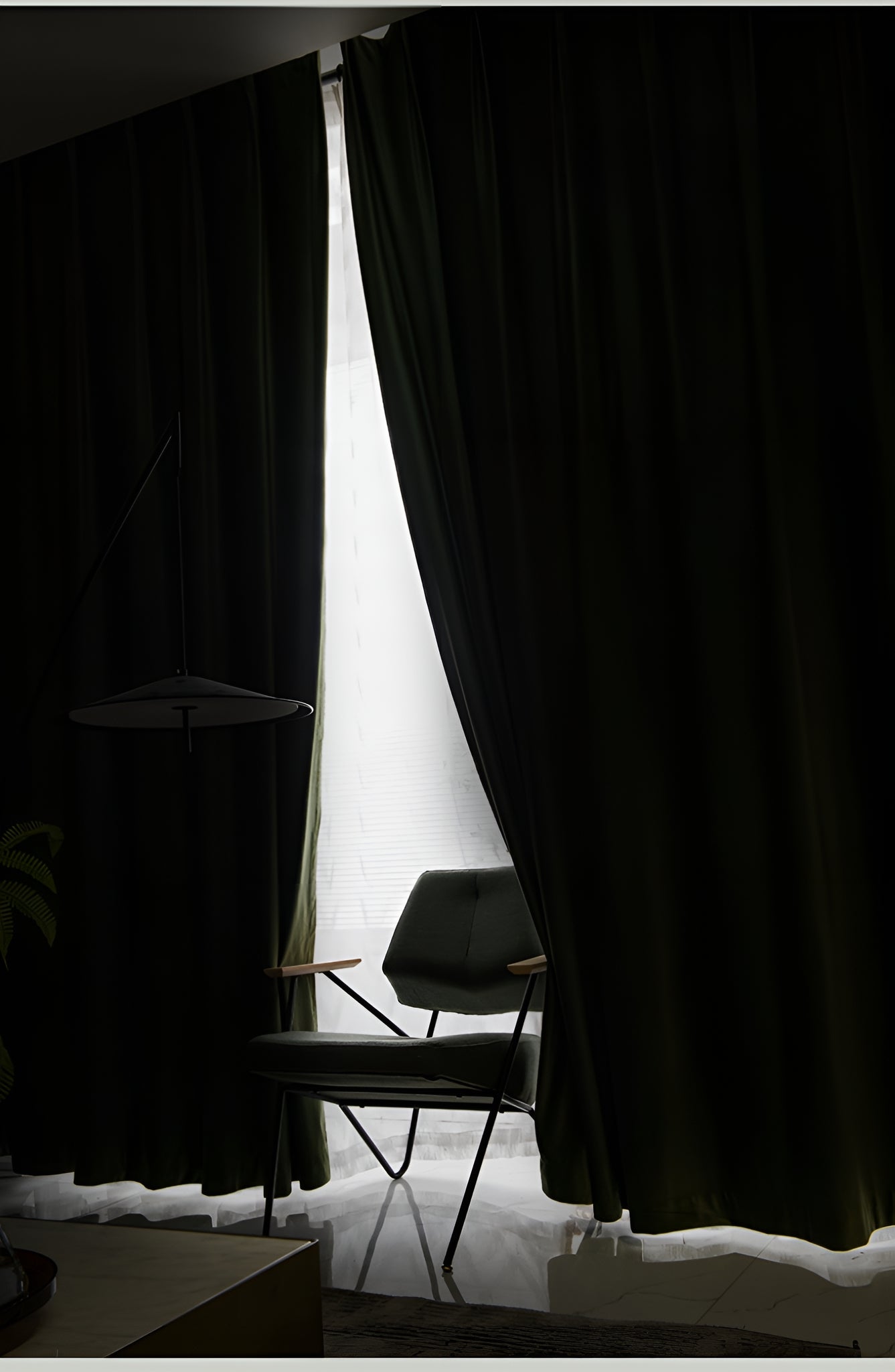 Kyra Luxurious Velvet Solid Green Blackout Custom Curtains - Thermal Insulated Window Drapes for Bedroom, Living Room & Home Theater