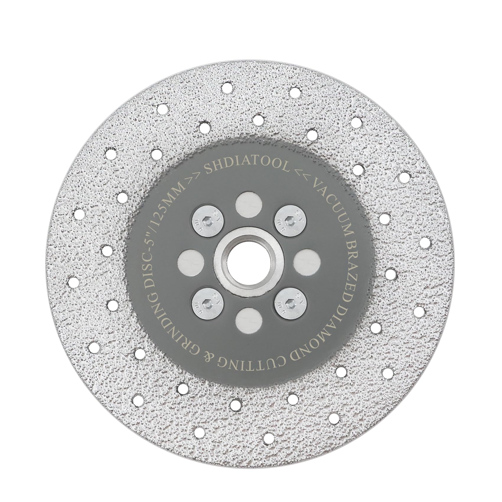 5 Inch Diamond Cutting Wheel for Granite, Marble, Quartz - Fast Cutting & Grinding Disc for Angle Grinder with 5/8-11 Thread (125mm) - Perfect for Countertop Installation, Tile Work & Stone Shaping