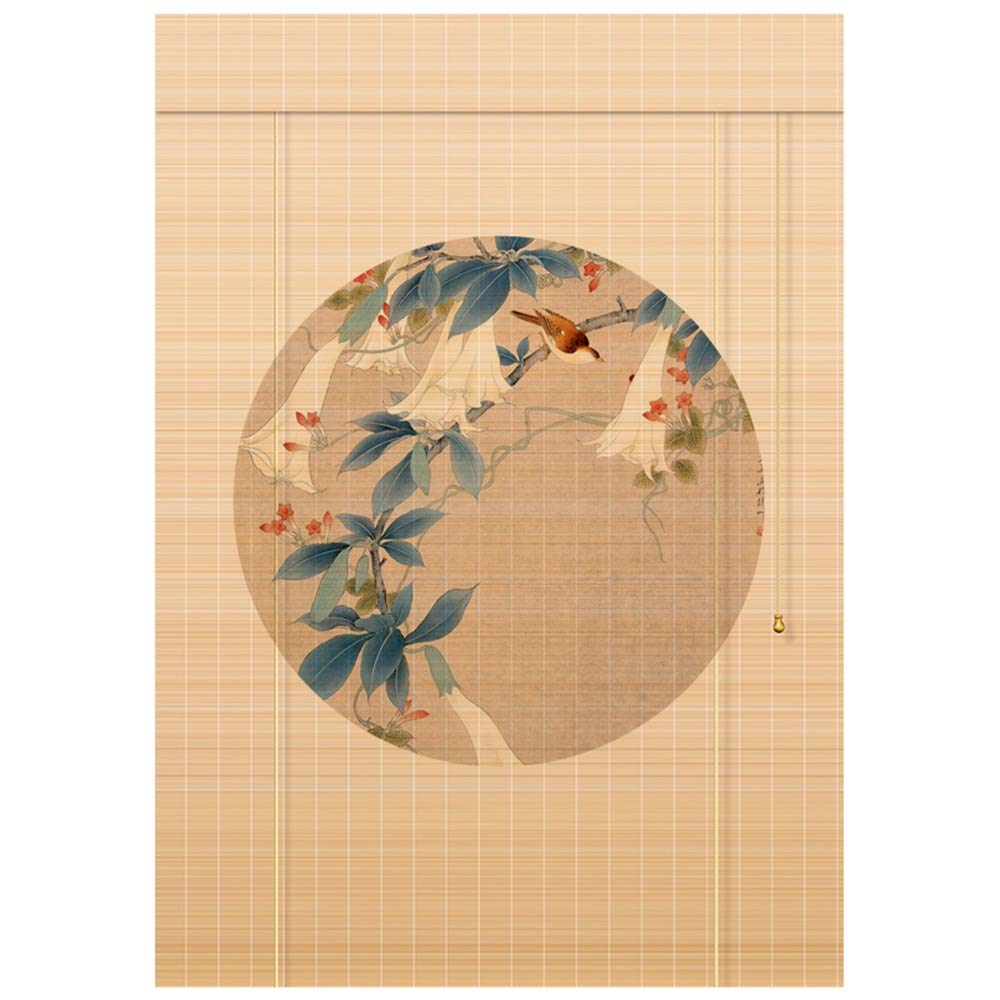 LIANGJUN Bamboo Roller Blind - Natural Roman Window Shade for Home & Office, 150x300cm - Retro Decorative Partition for Balcony, Corridor, Restaurant (2 Colors) | Eco-Friendly & Stylish Window Treatment