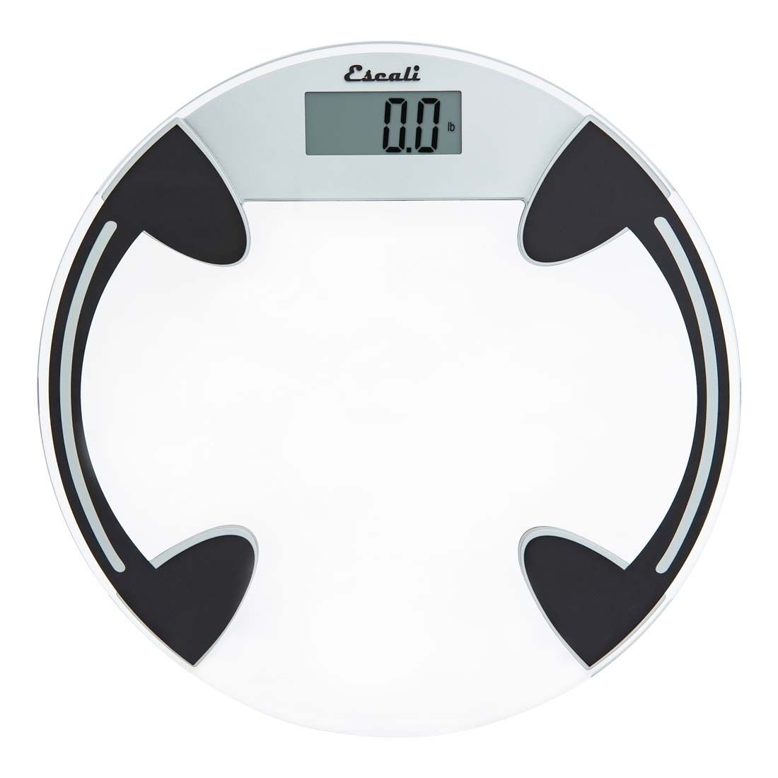 Clear Glass Round Bathroom Scale - Digital Weight Scale for Home, Gym & Bathroom - Accurate Body Weight Measurement