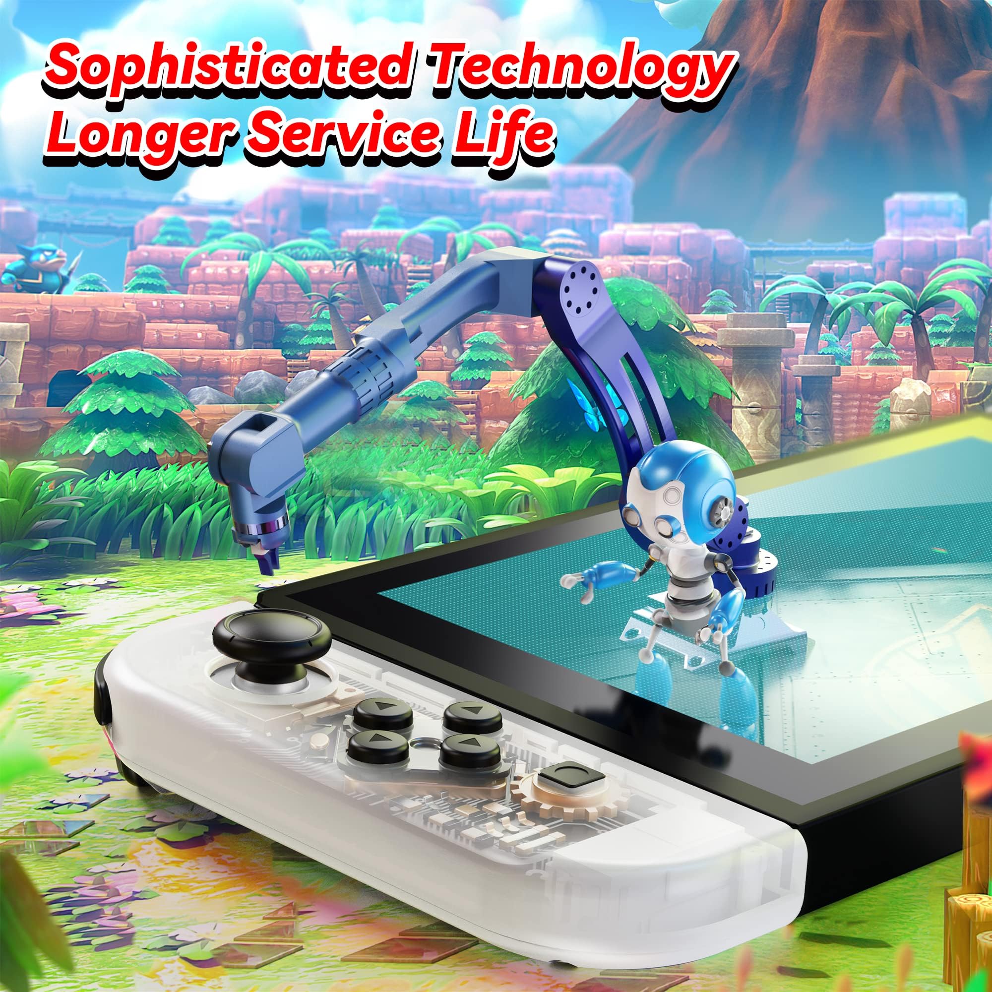 Original Wireless Controller Replacement for Nintendo Switch - Compatible with Joy-Con & Pro Controller - Perfect for Gaming, Travel & Family Fun