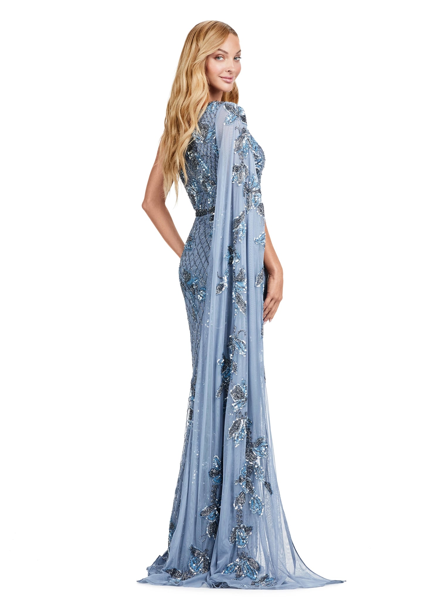 ASHLEYlauren Women's Elegant Floral Print Dress - Casual Summer Midi Dress with Short Sleeves for Daily Wear, Office & Party Occasions