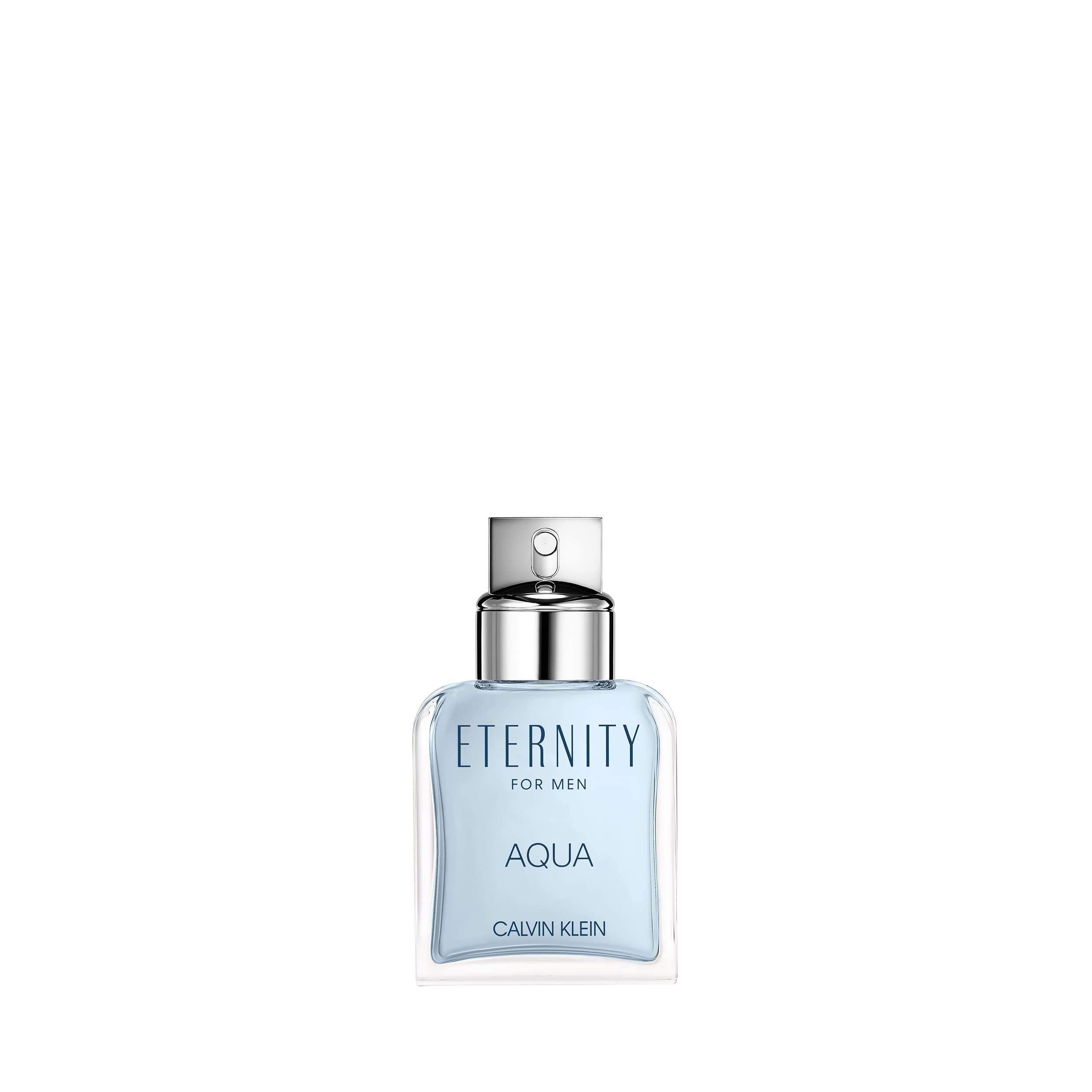 Calvin Klein Eternity Aqua Men's Cologne - Woody Fragrance with Cucumber, Sage & Sandalwood Notes - Long Lasting Eau De Toilette Spray - Perfect for Date Night, Office Wear & Special Occasions