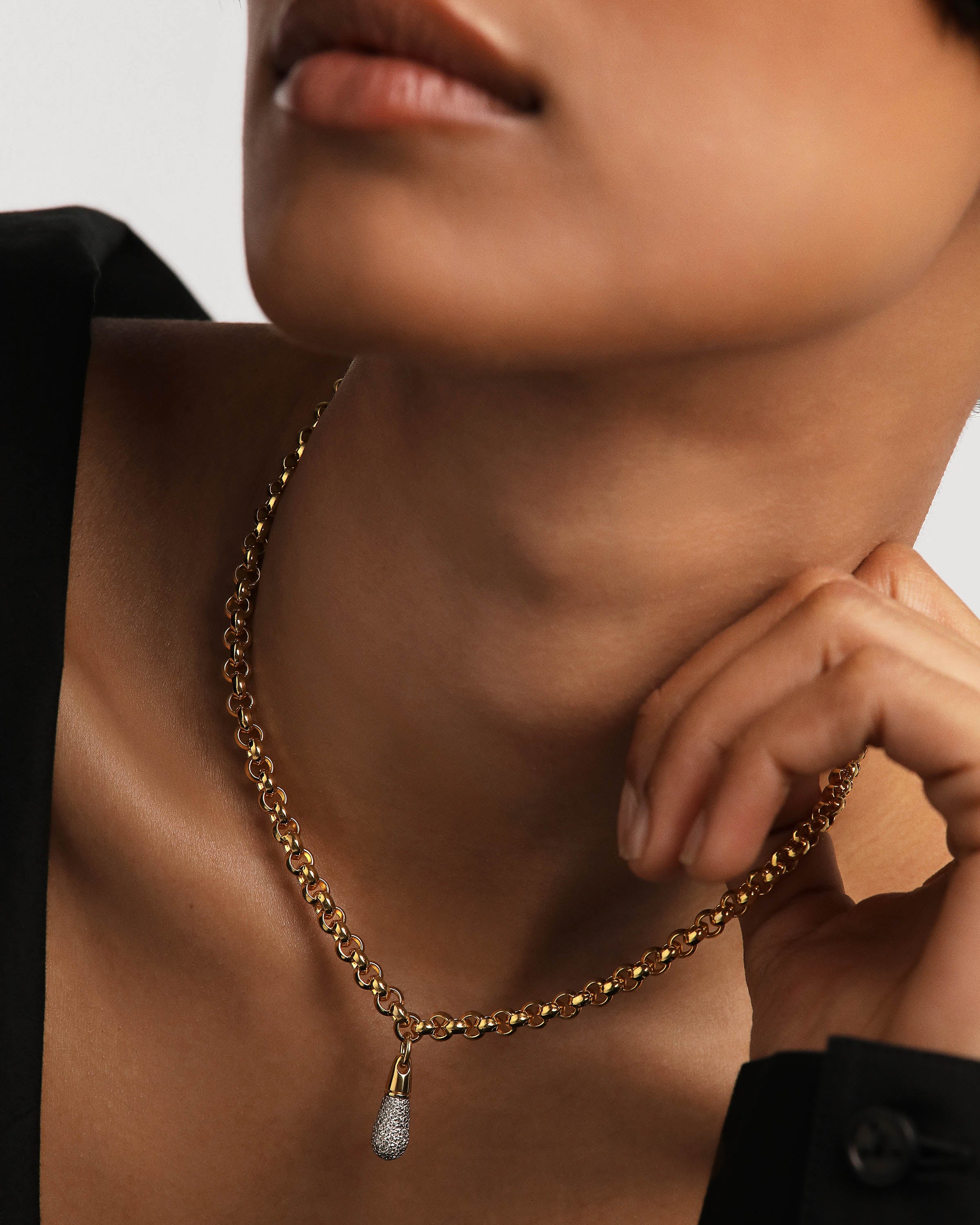 Stylish Jazz Chain Necklace for Women - Elegant Gold/Silver Layered Necklace Jewelry Gift for Music Lovers | Perfect for Concerts, Date Nights & Special Occasions