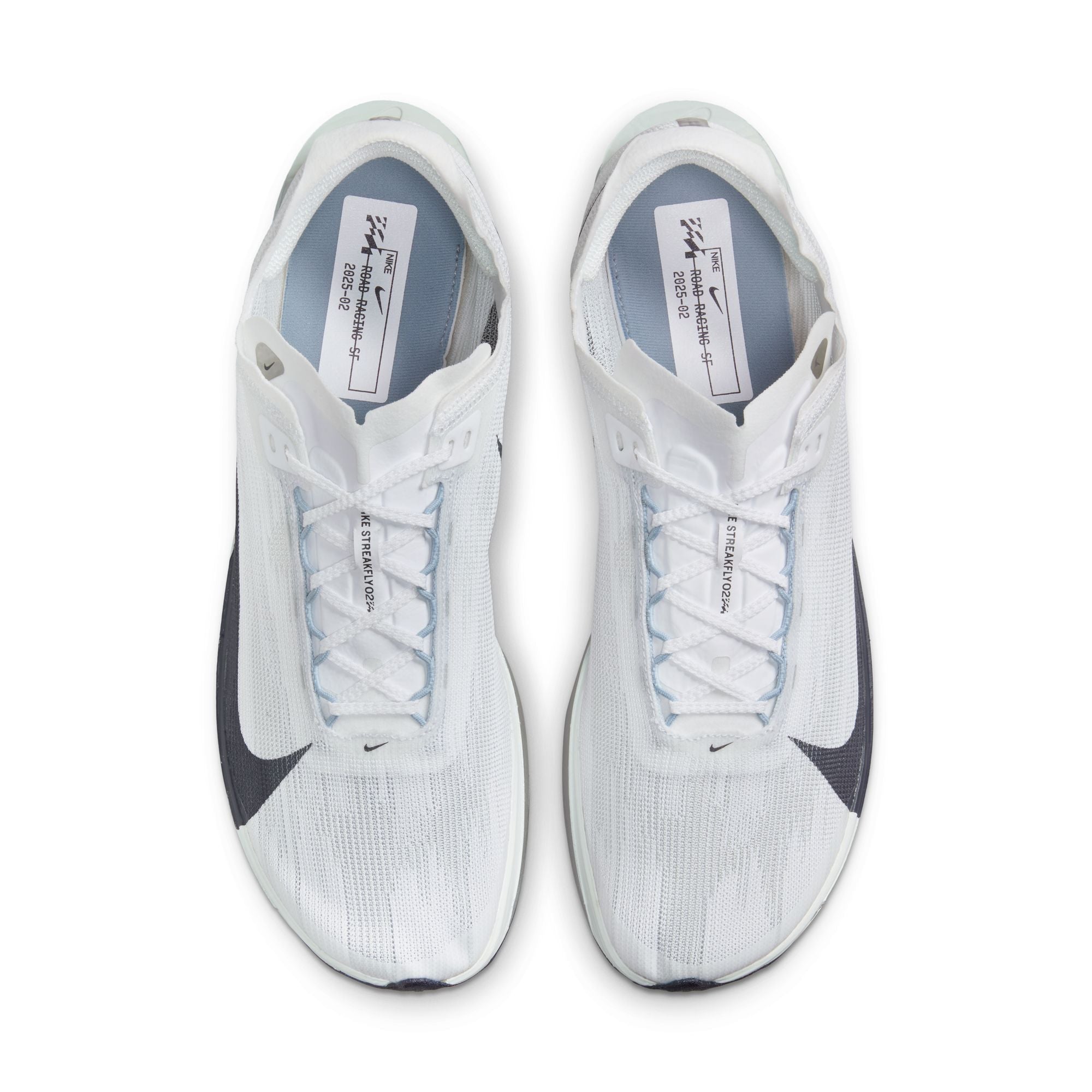 Nike Unisex Streakfly 2 Running Shoes - White/Gridiron Obsidian Mist - Lightweight Cushioned Sneakers for Men & Women - Perfect for Road Running, Training & Gym Workouts