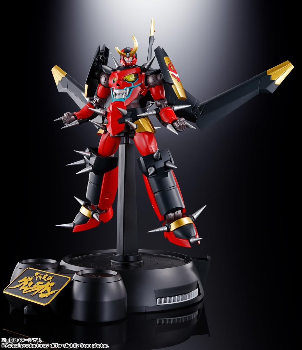 Bandai Soul of Chogokin GX-107 Gurren Lagann & Giga Drill Set - Premium Anime Action Figure Collectible for Display & Play - Perfect for Anime Fans & Collectors