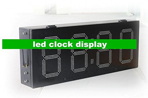 GOWE LED Digital Clock Display - 546 Ellipse Wall Clock with Bright Numbers for Home, Office, and Classroom Use