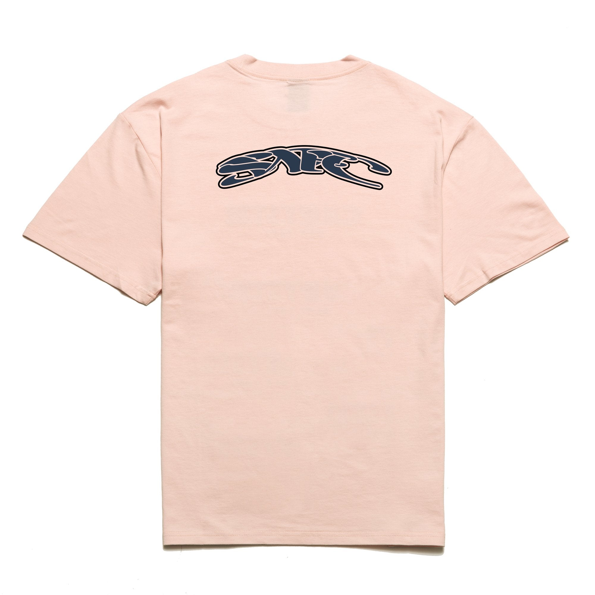 Chrystie NYC x Soho Warriors SWFC Twisted Logo T-Shirt - Light Pink | Trendy Streetwear for Urban Fashion & Casual Outings