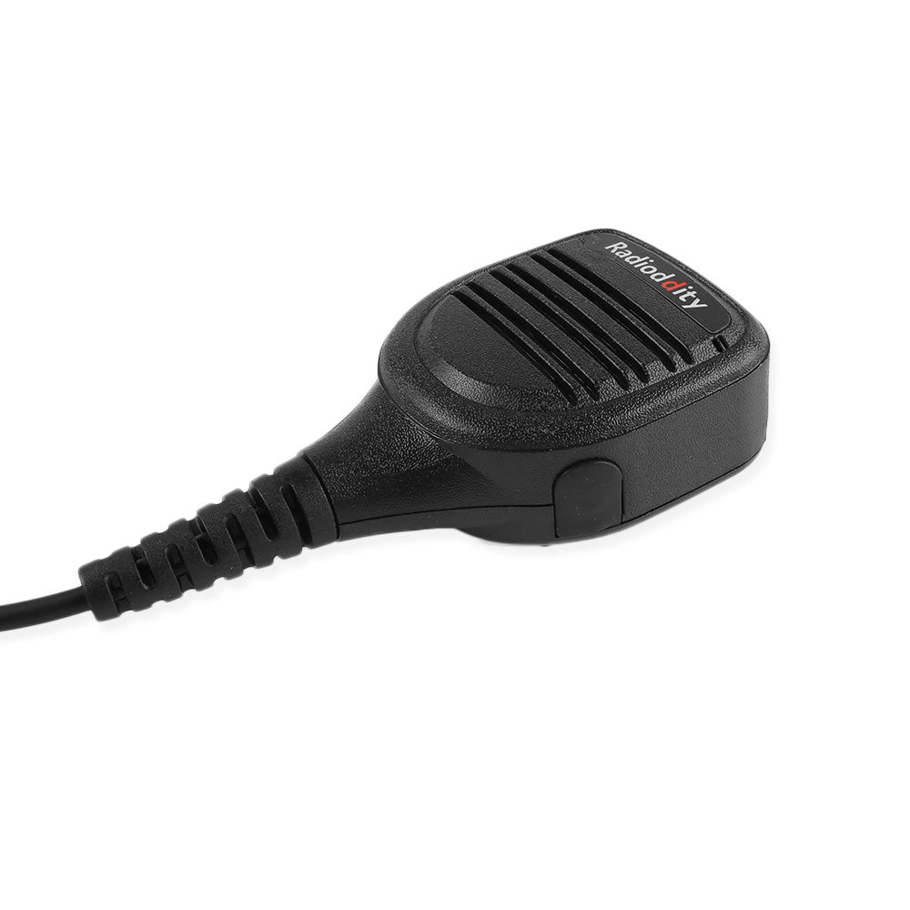 2 Pin PTT Speaker Microphone for Motorola Two-Way Radios - Compatible with Motorola Walkie Talkies, Clear Audio for Construction, Security & Outdoor Activities